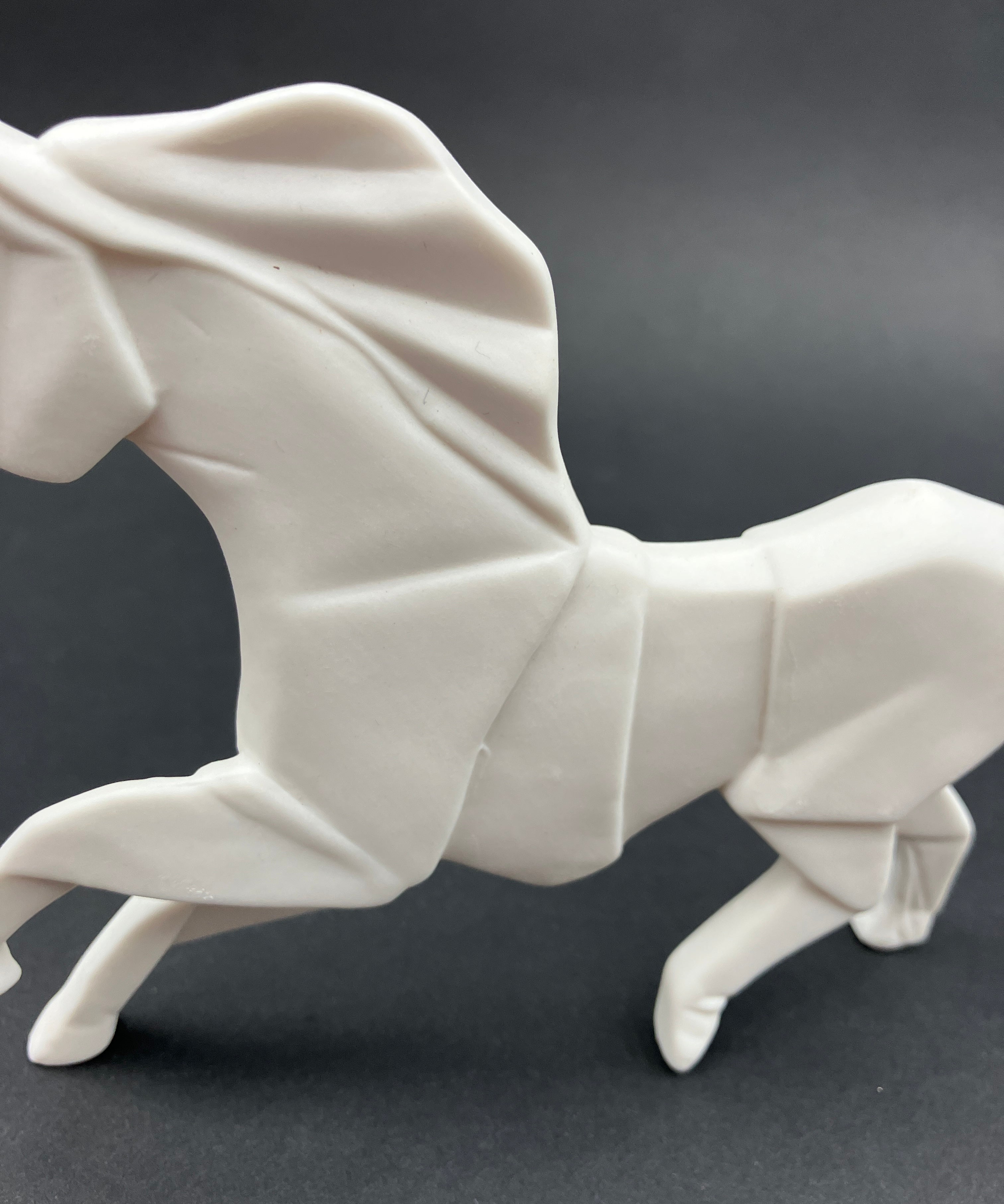 Amalfi Origami Horse White Ceramic In Original Box