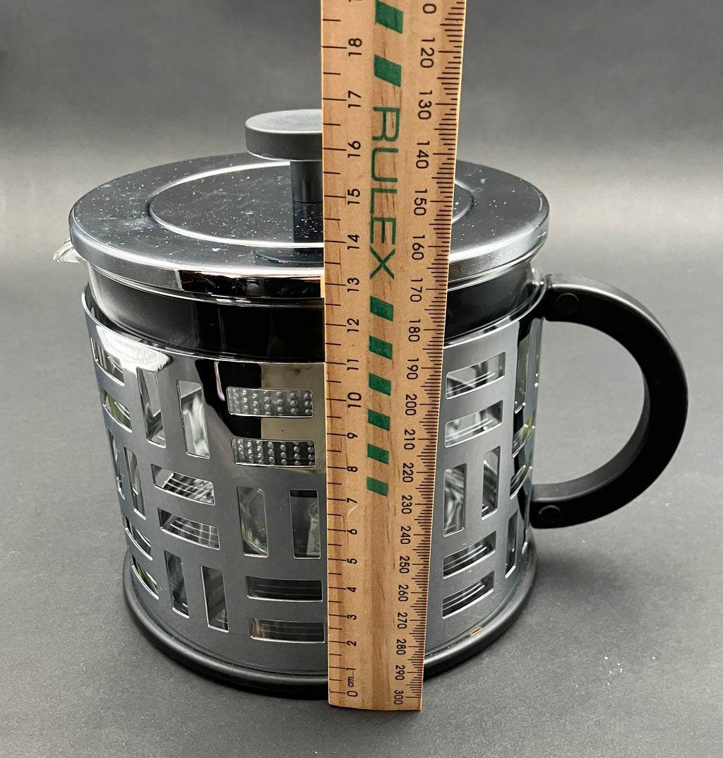 Bodum Eileen Chrome Teapot With Infuser With 4 Assam Bodum Mugs