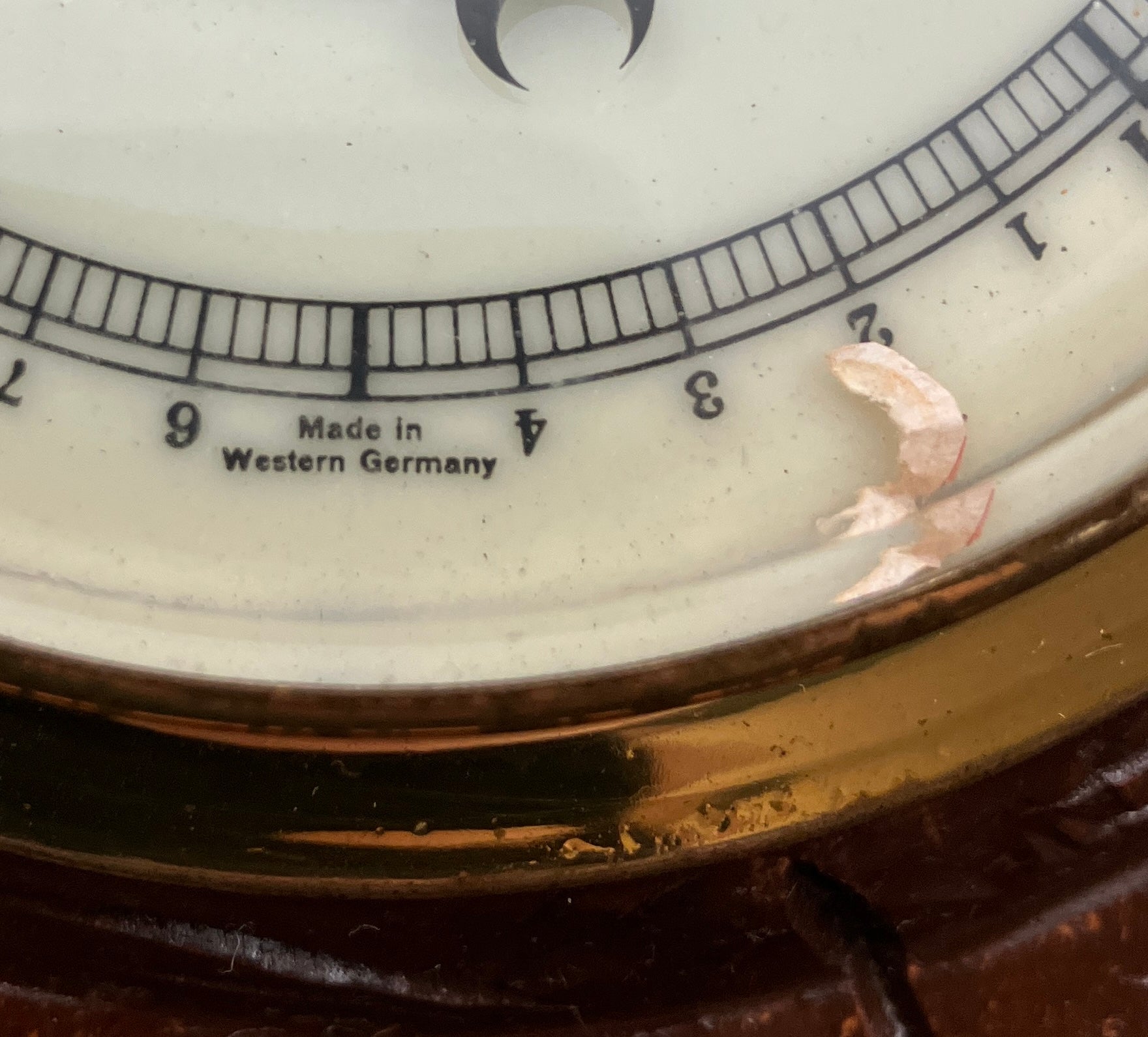 Vintage Barometer German Black Forest Hand Carved Barometer Rare West Germany