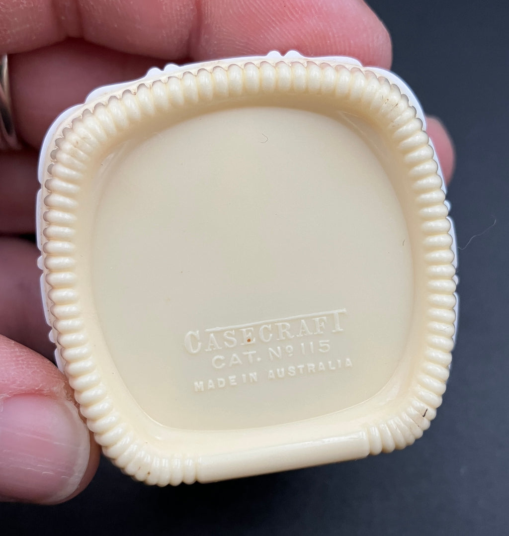 Vintage Ring Box Casecraft Australia Art Deco Style “Rundles Jewellers”