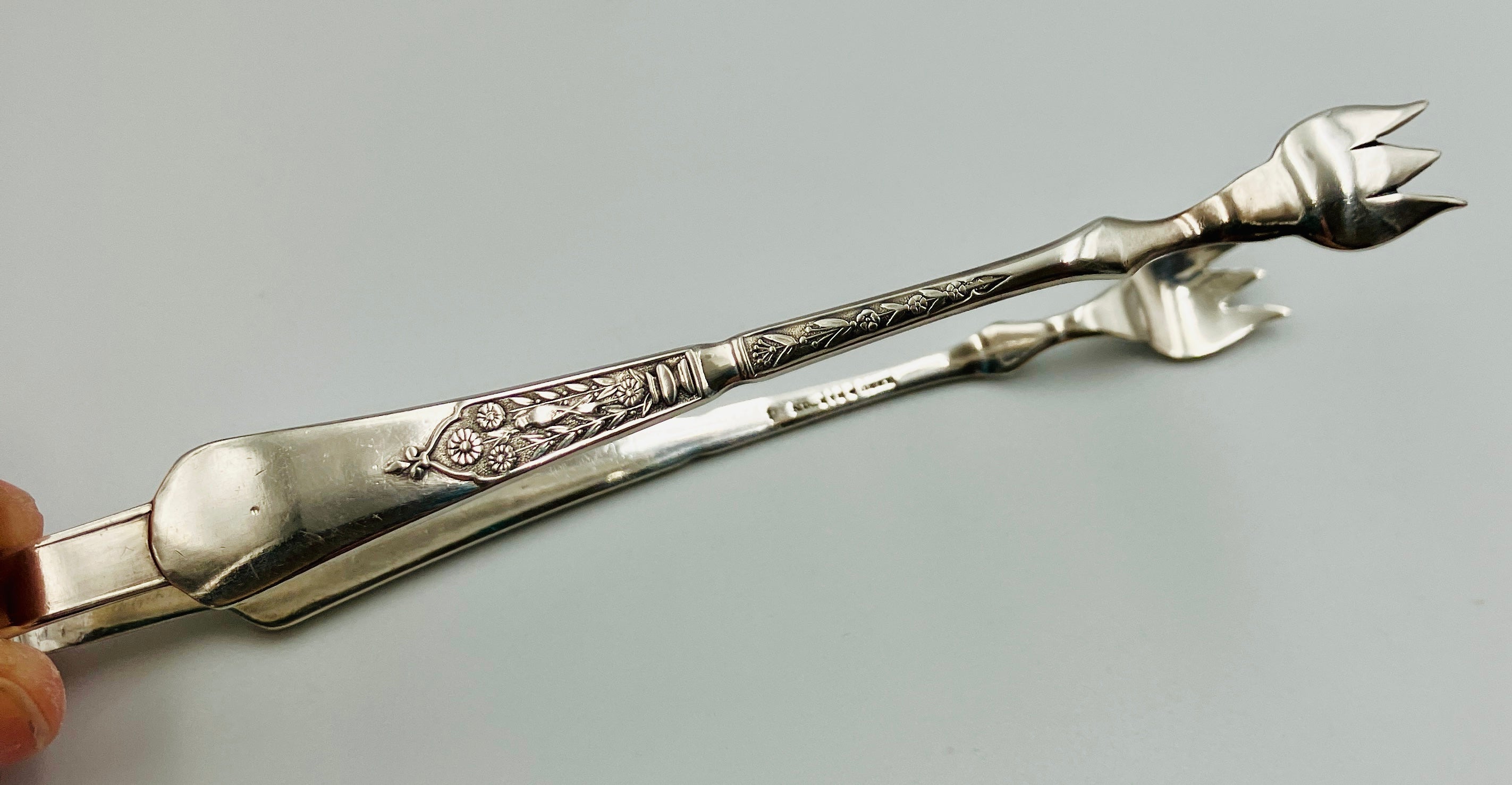 Antique Pickle Jar Set Cranberry Glass Silver Quadruple Plated New Amsterdam USA