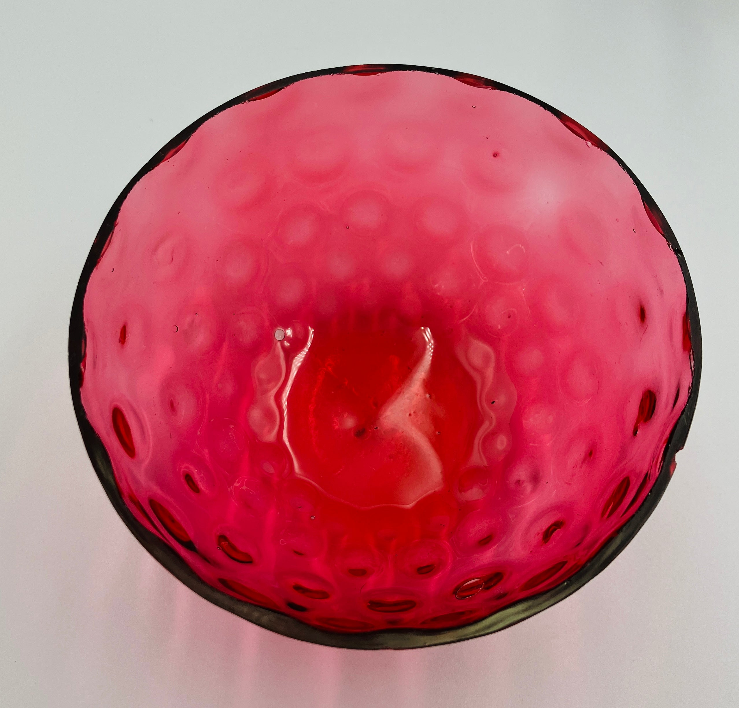 Antique Pickle Jar Set Cranberry Glass Silver Quadruple Plated New Amsterdam USA