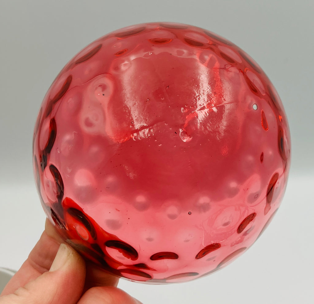 Antique Pickle Jar Set Cranberry Glass Silver Quadruple Plated New Amsterdam USA