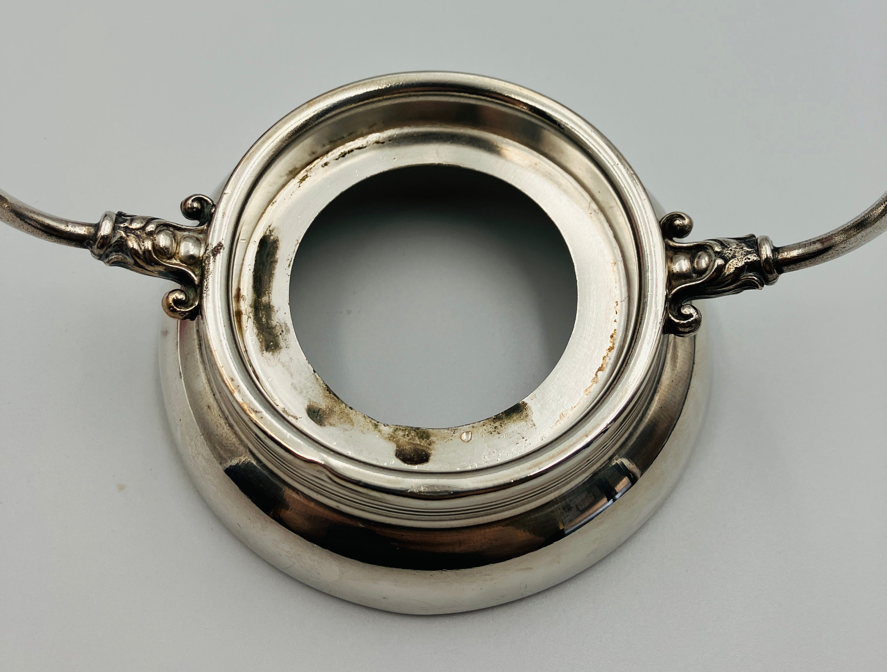 Antique Pickle Jar Set Cranberry Glass Silver Quadruple Plated New Amsterdam USA