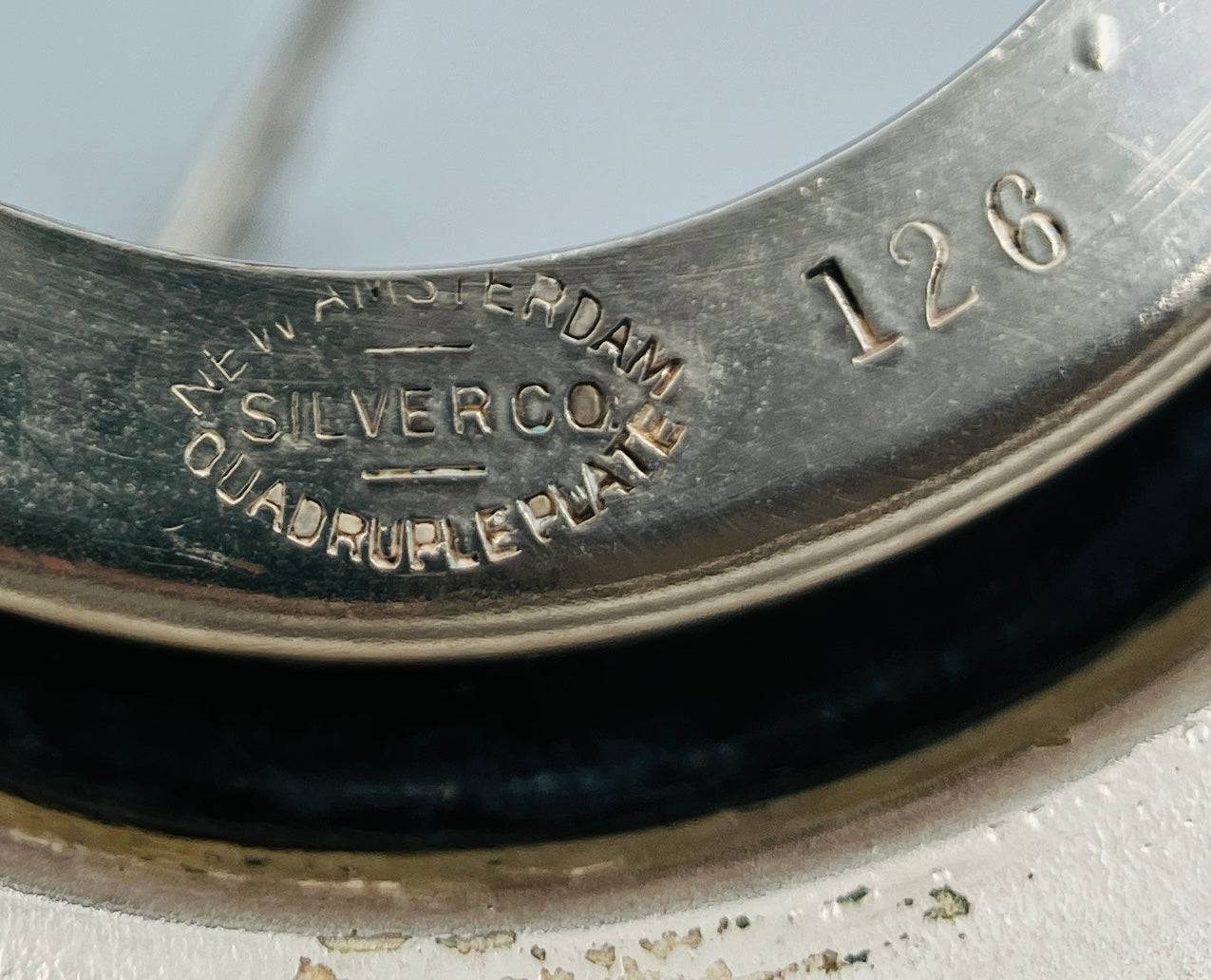 Antique Pickle Jar Set Cranberry Glass Silver Quadruple Plated New Amsterdam USA