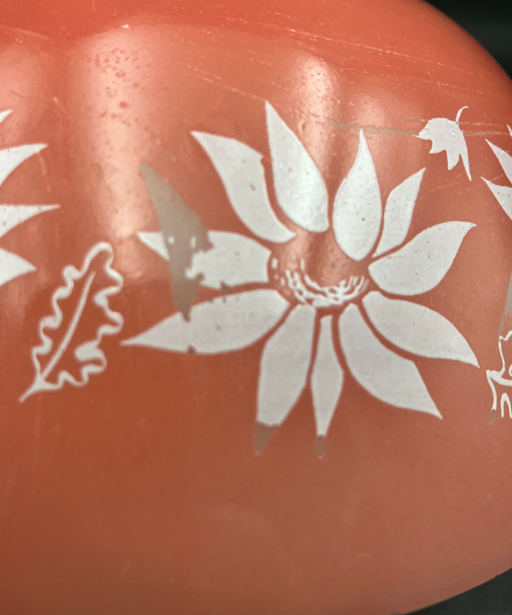 Pyrex Pink Flannel Flowers Cinderella Mixing Bowl