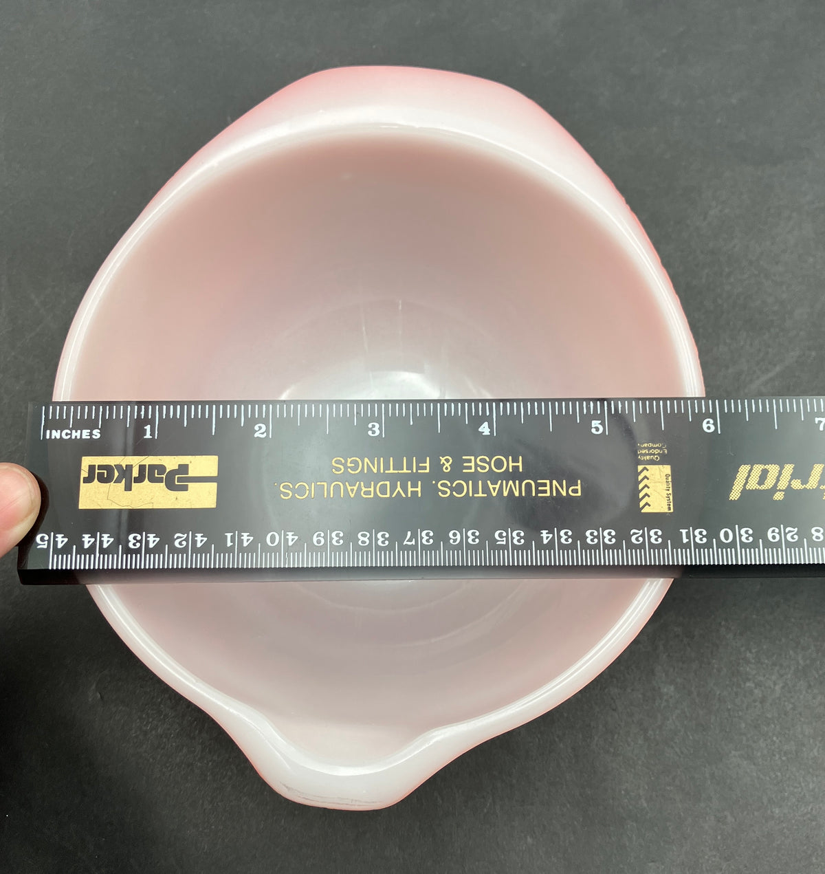 Pyrex Pink Flannel Flowers Cinderella Mixing Bowl