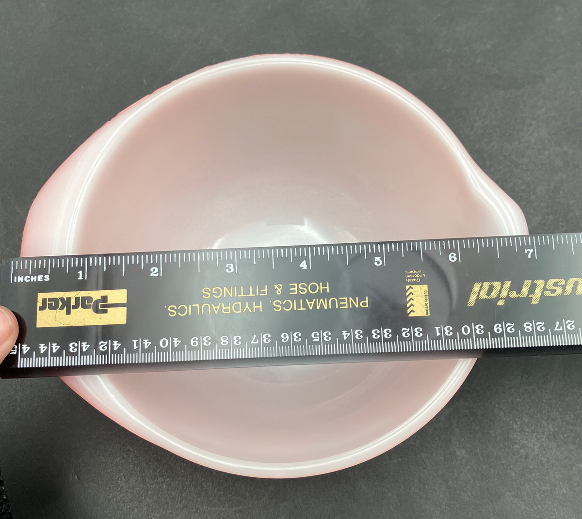 Pyrex Pink Flannel Flowers Cinderella Mixing Bowl
