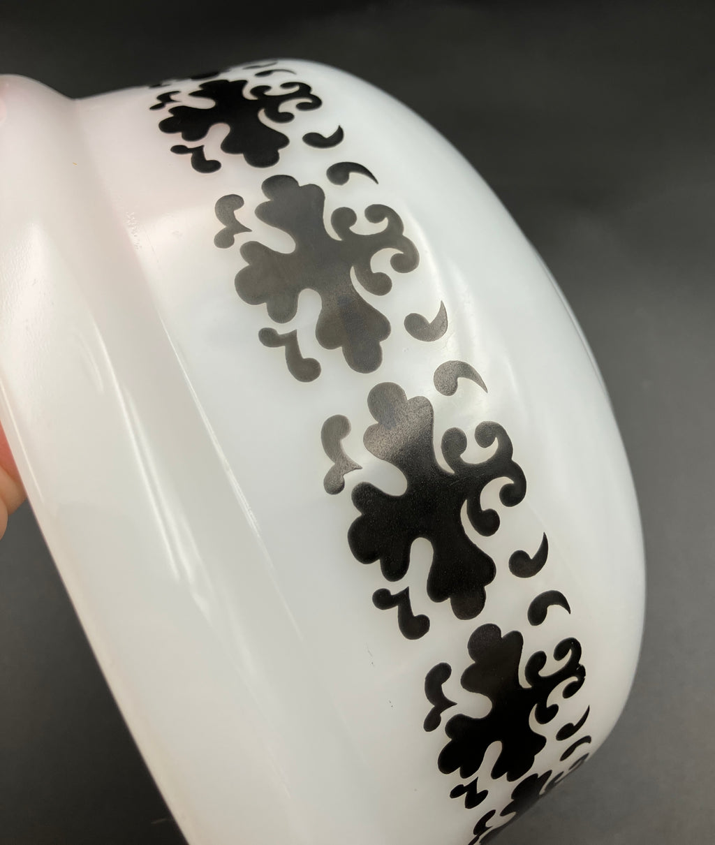 Vintage Pyrex Black Magic Half Tubby Deep Bowl 1976-1979 Rare