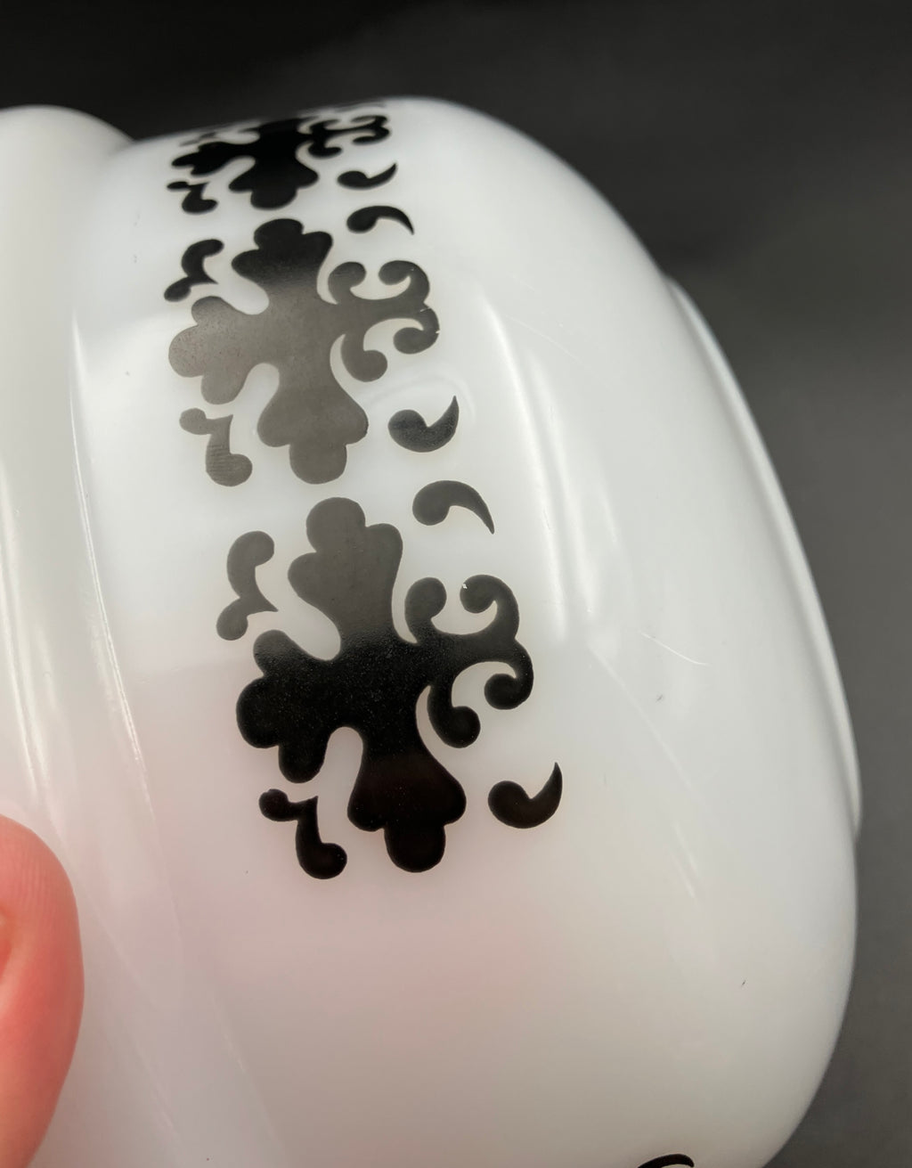 Vintage Pyrex Black Magic Half Tubby Deep Bowl 1976-1979 Rare