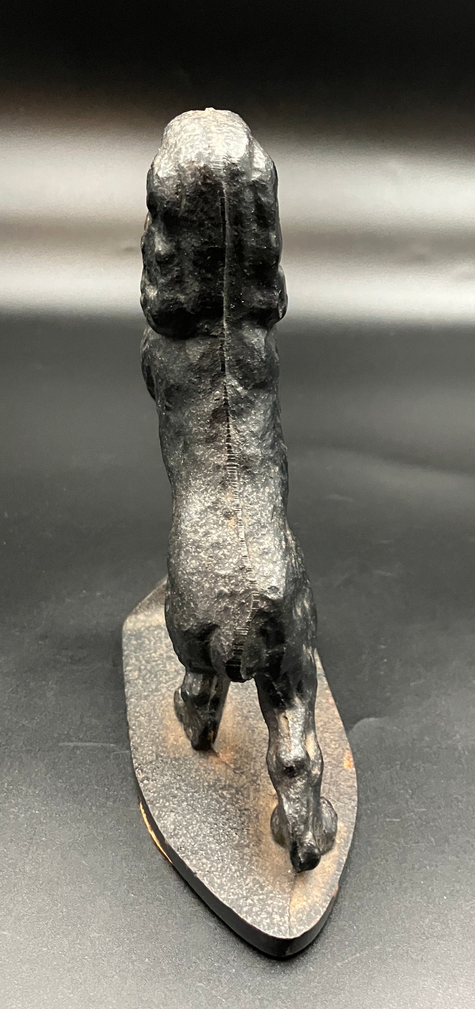 Vintage Pair Cocker Spaniel Cast Iron Black Bookends