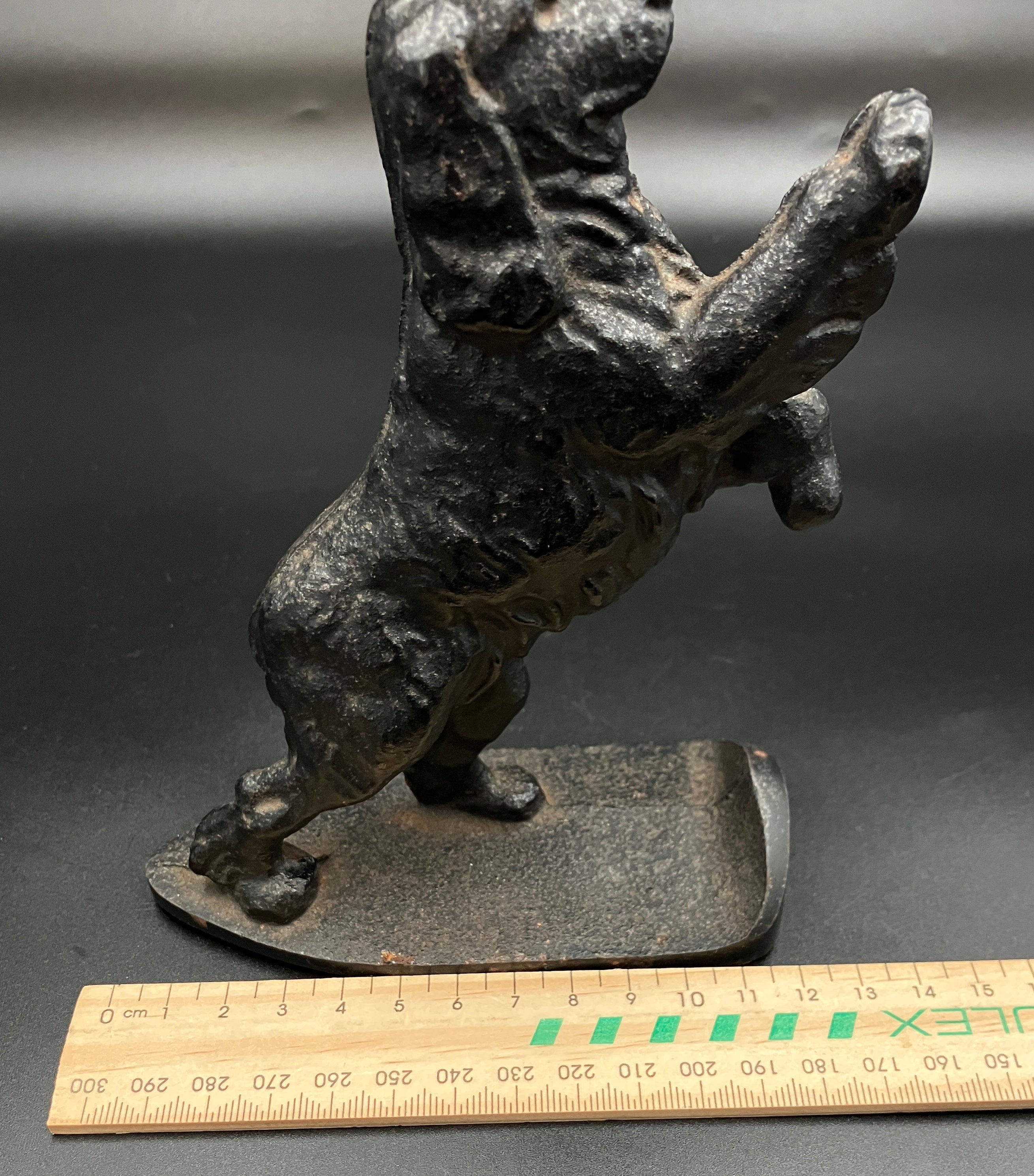 Vintage Pair Cocker Spaniel Cast Iron Black Bookends