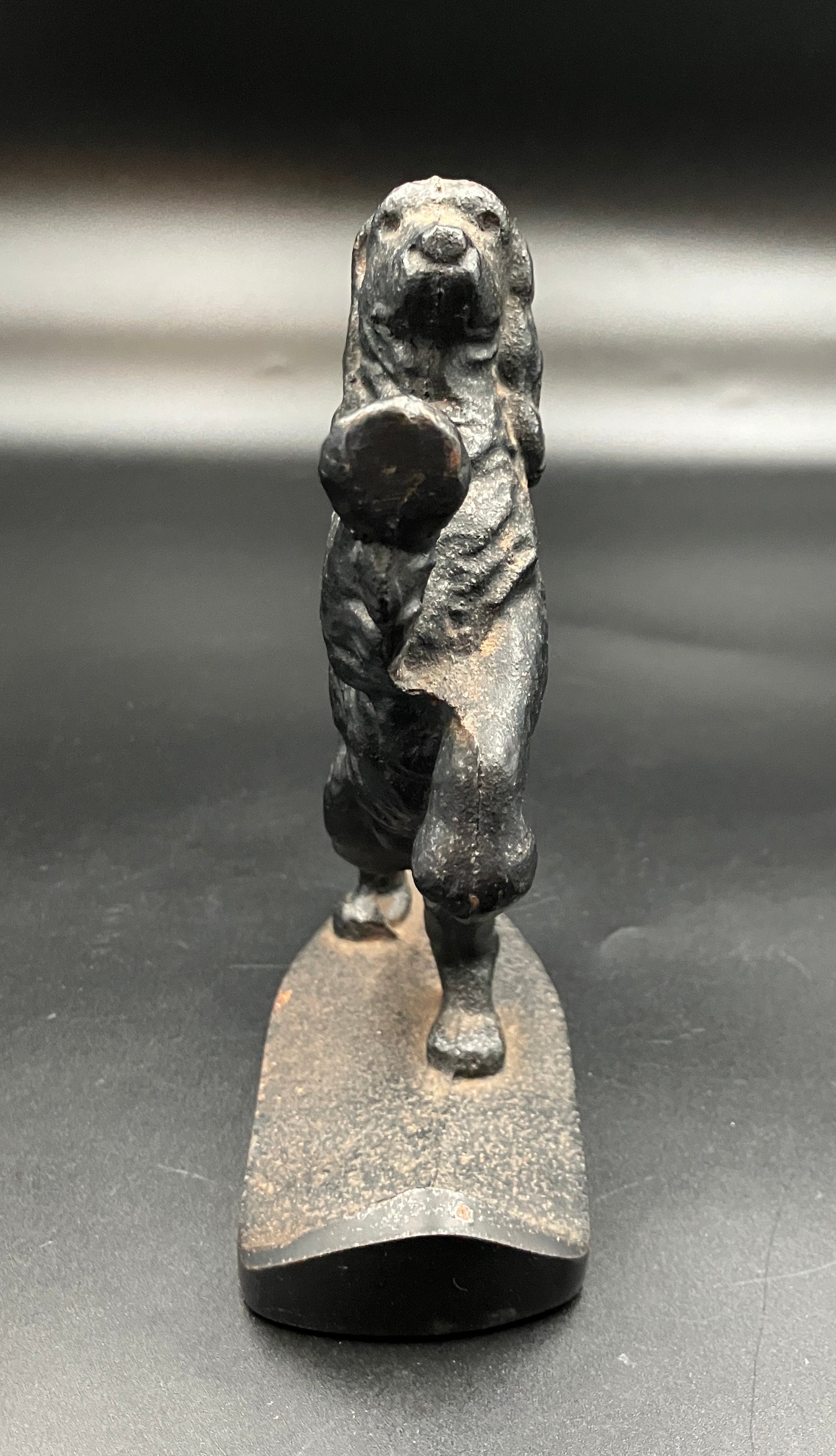 Vintage Pair Cocker Spaniel Cast Iron Black Bookends