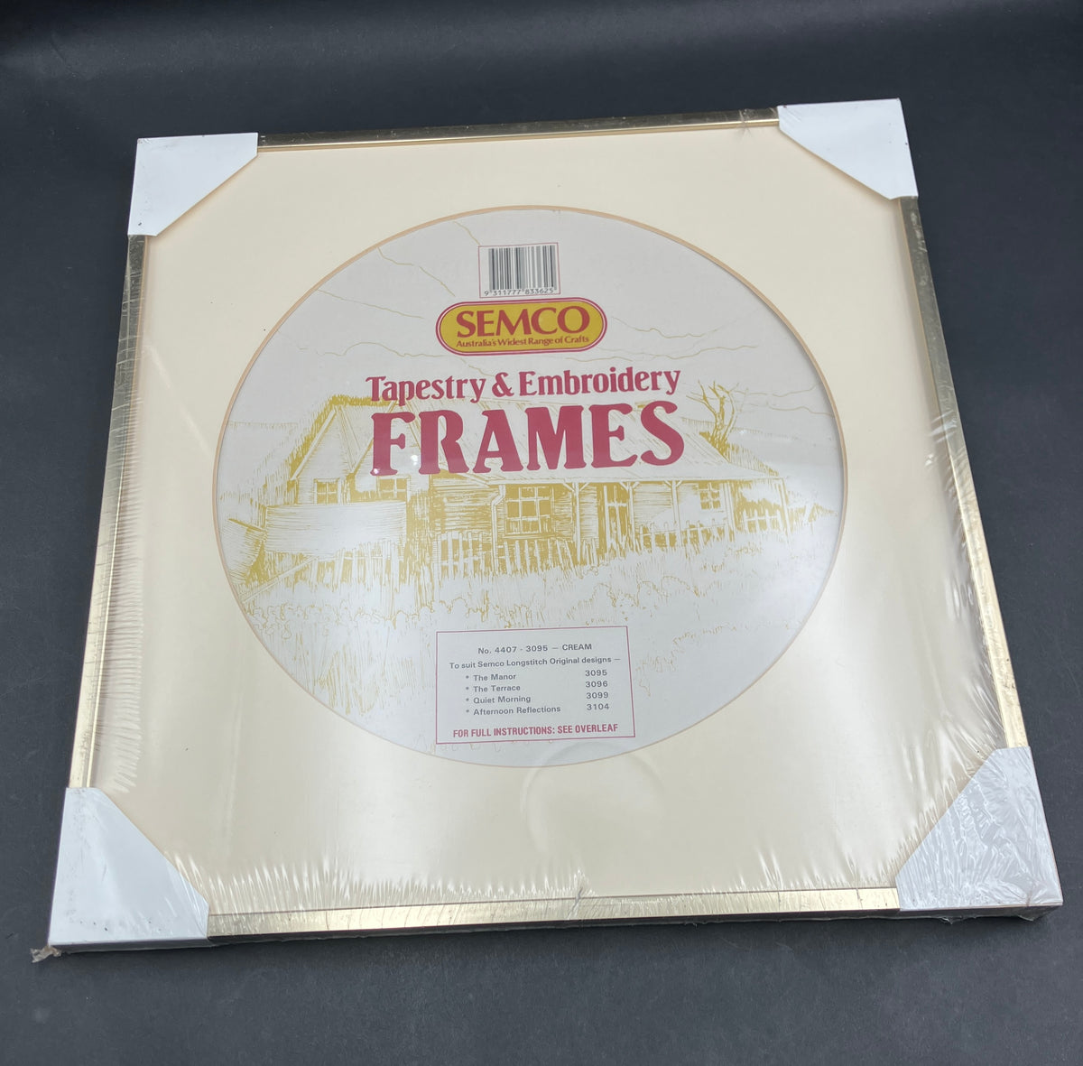 Vintage Semco Embroidery Frame 27cm Diameter In Original Wrapper UNUSED