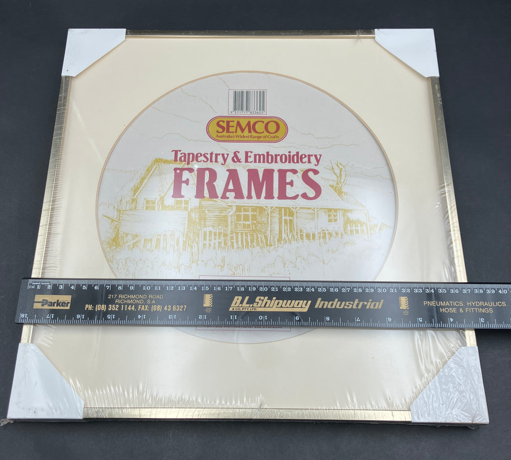 Vintage Semco Embroidery Frame 27cm Diameter In Original Wrapper UNUSED