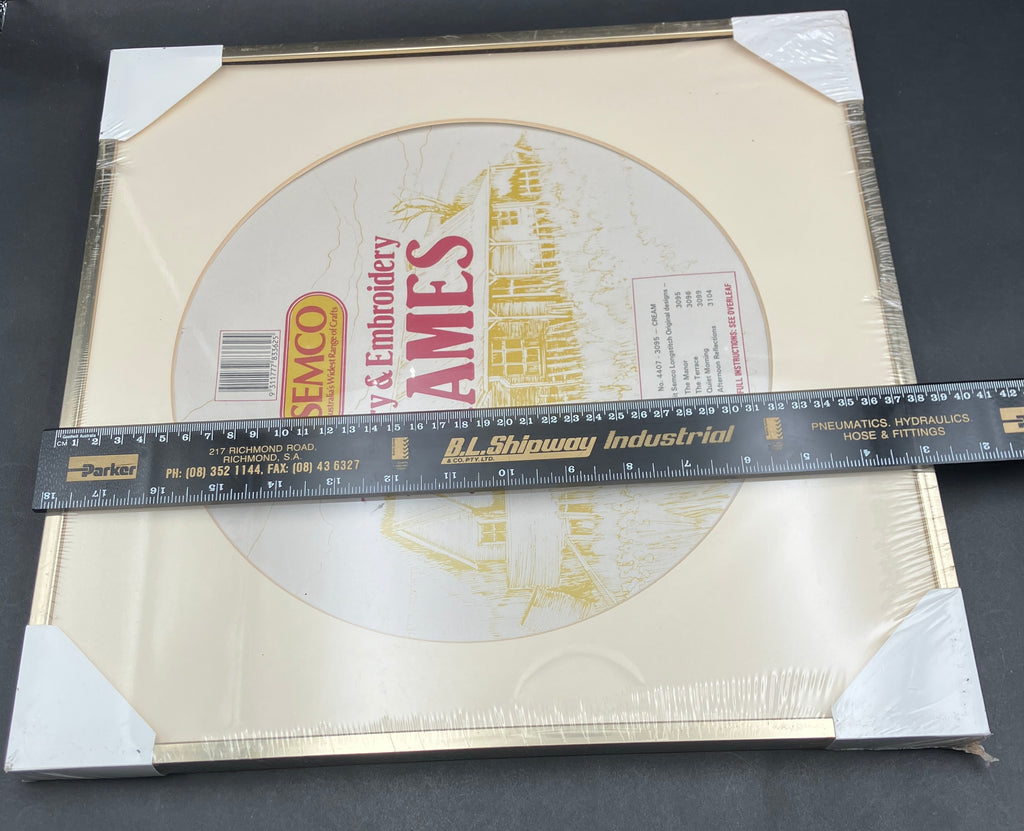 Vintage Semco Embroidery Frame 27cm Diameter In Original Wrapper UNUSED
