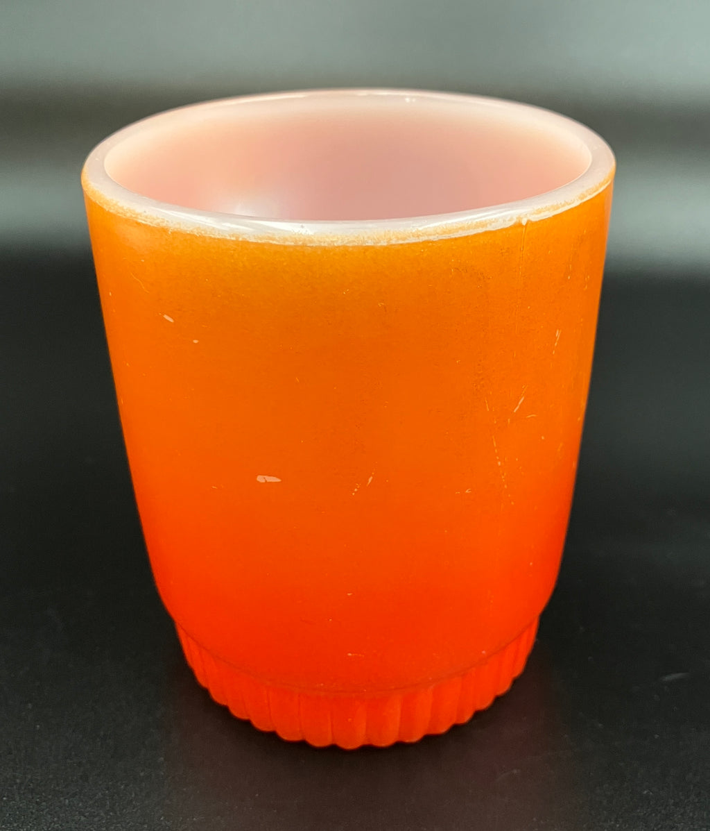 Vintage Fire King Mug Orange Ombre Milk Glass Coffee Mug Anchor Hocking