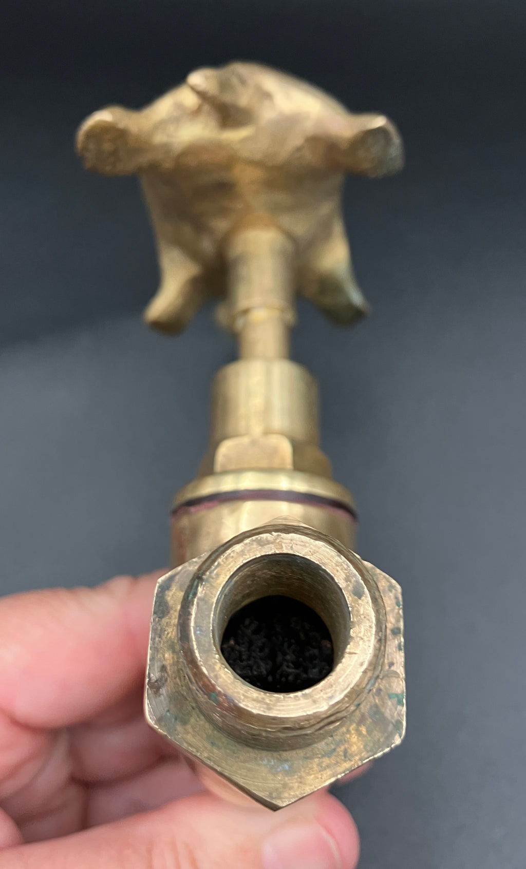 Vintage Brass Tap With A Turtle