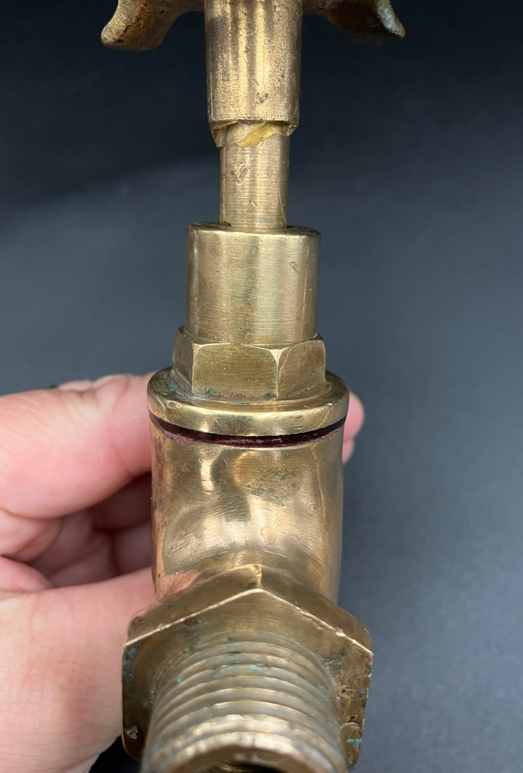 Vintage Brass Tap With A Turtle