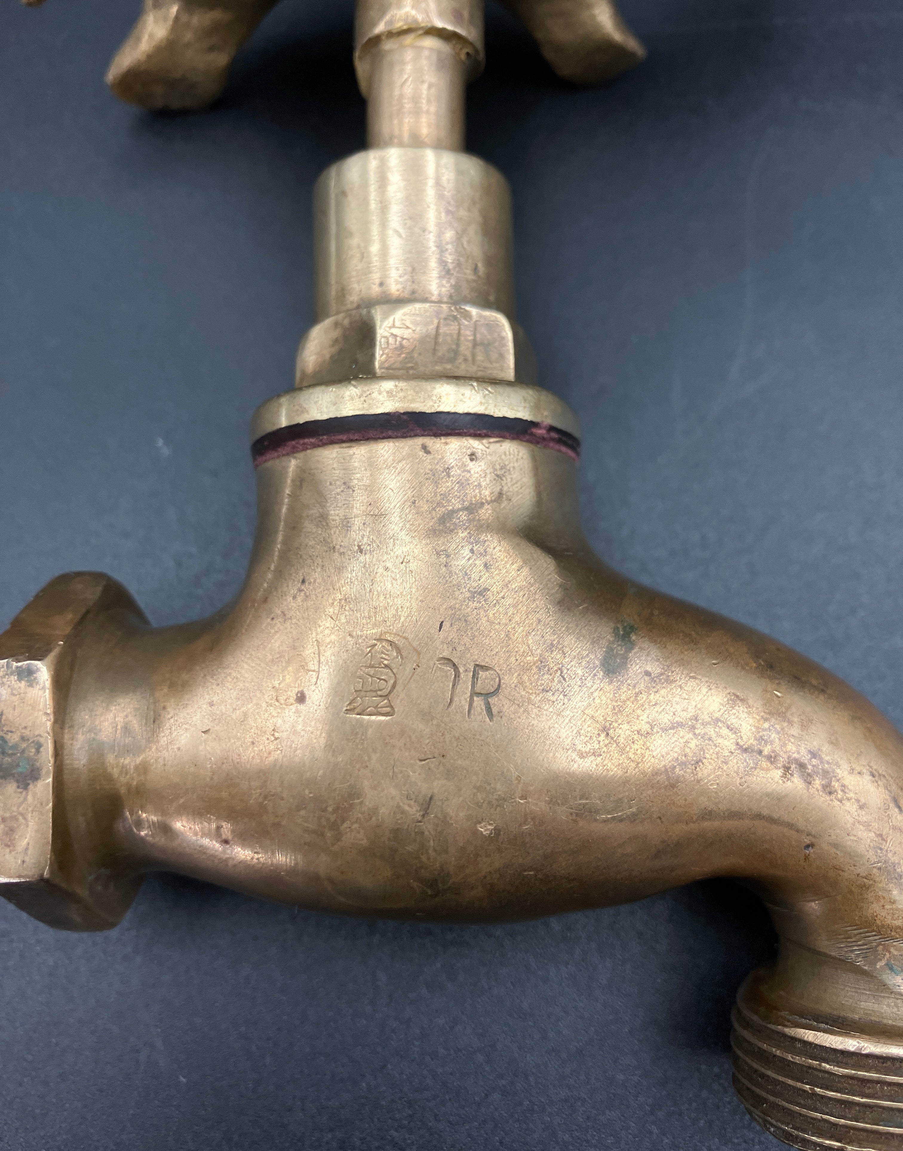 Vintage Brass Tap With A Turtle