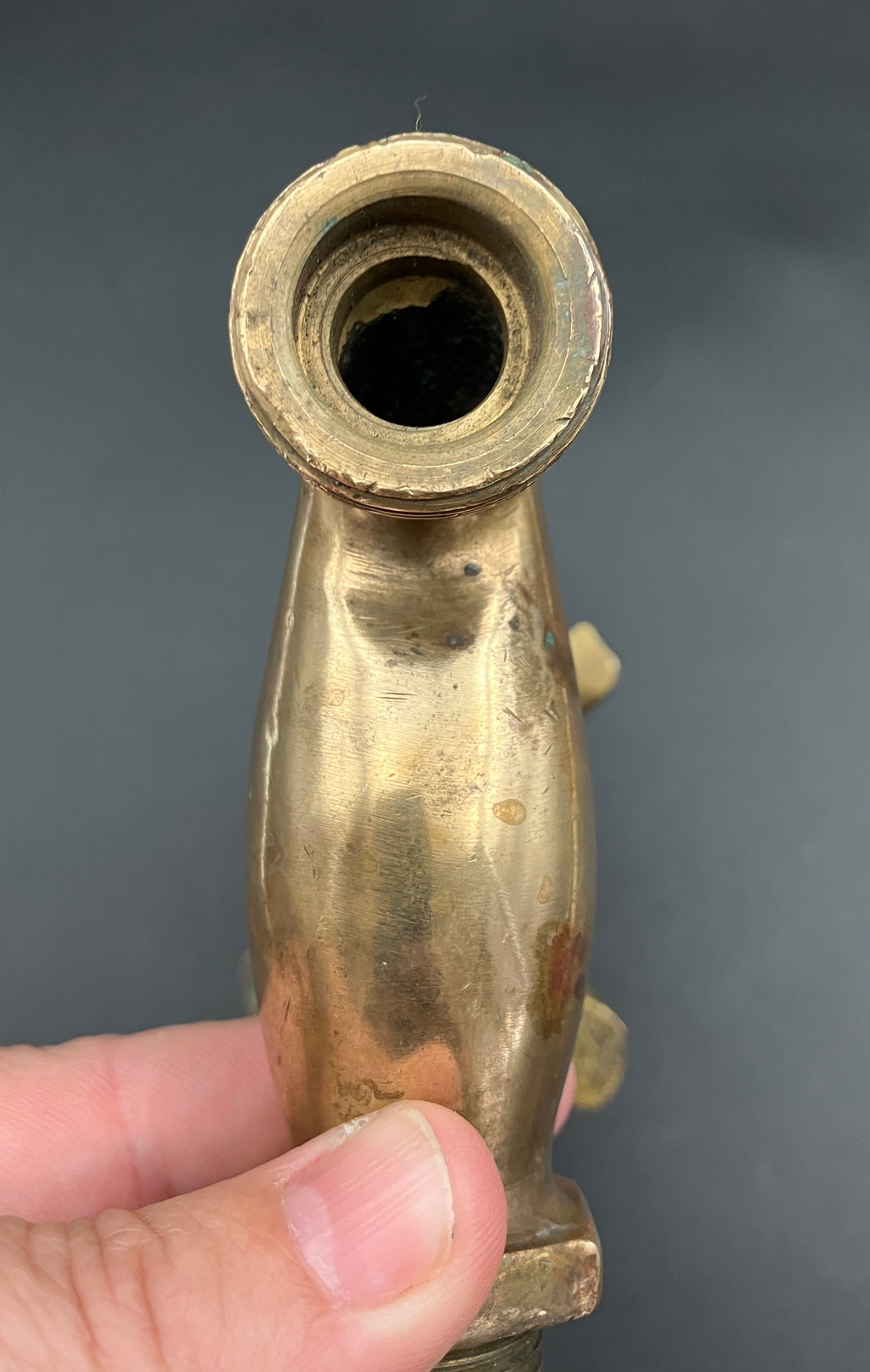 Vintage Brass Tap With A Turtle