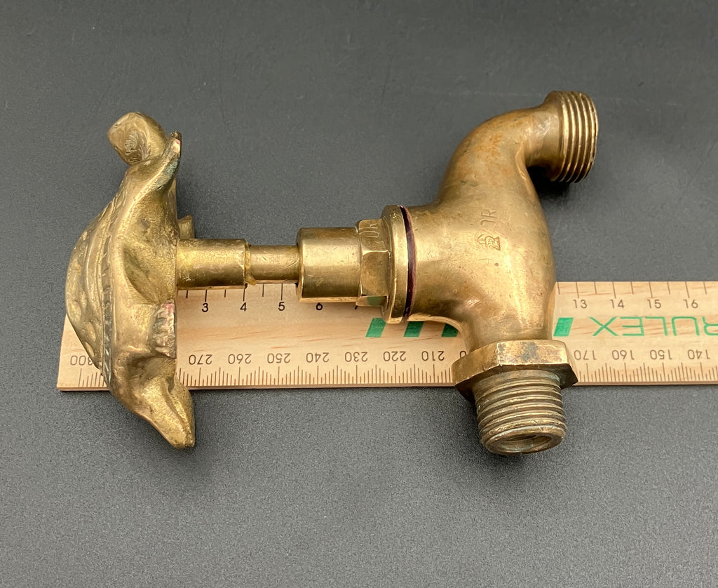 Vintage Brass Tap With A Turtle