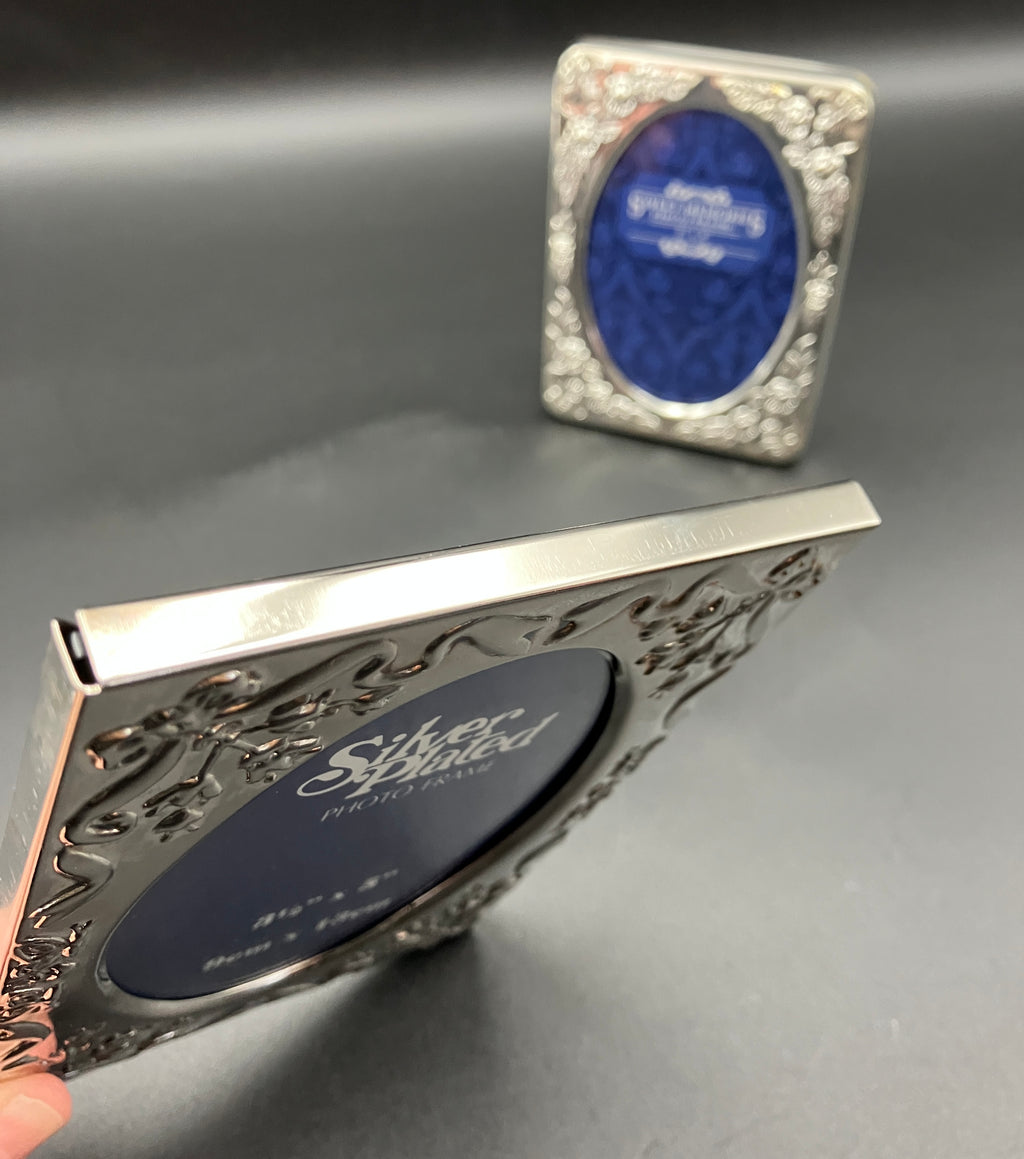 Vintage Silver Plated Frames X2 Photo Frame 8cm X 10cm & 9cm X 13cm
