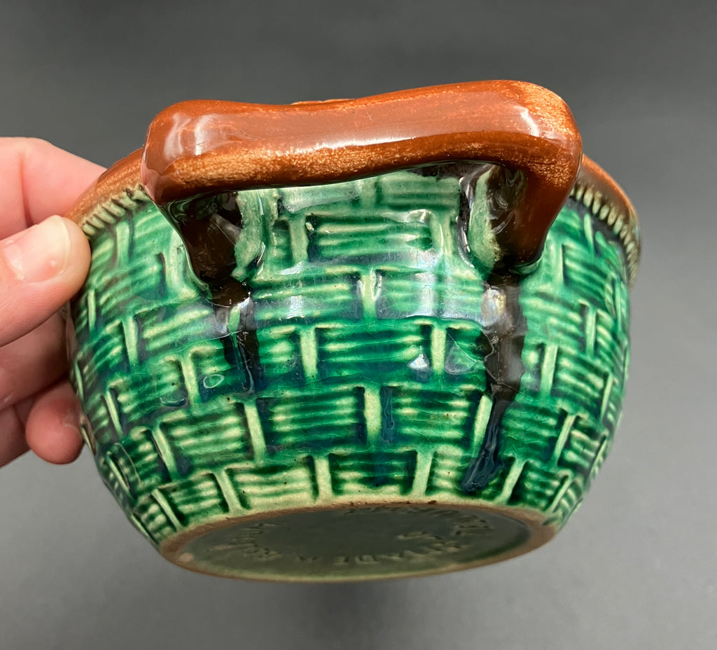 Vintage 1930s TELLURITE Casserole Dish With Mushroom Lid Pottery BELGIUM