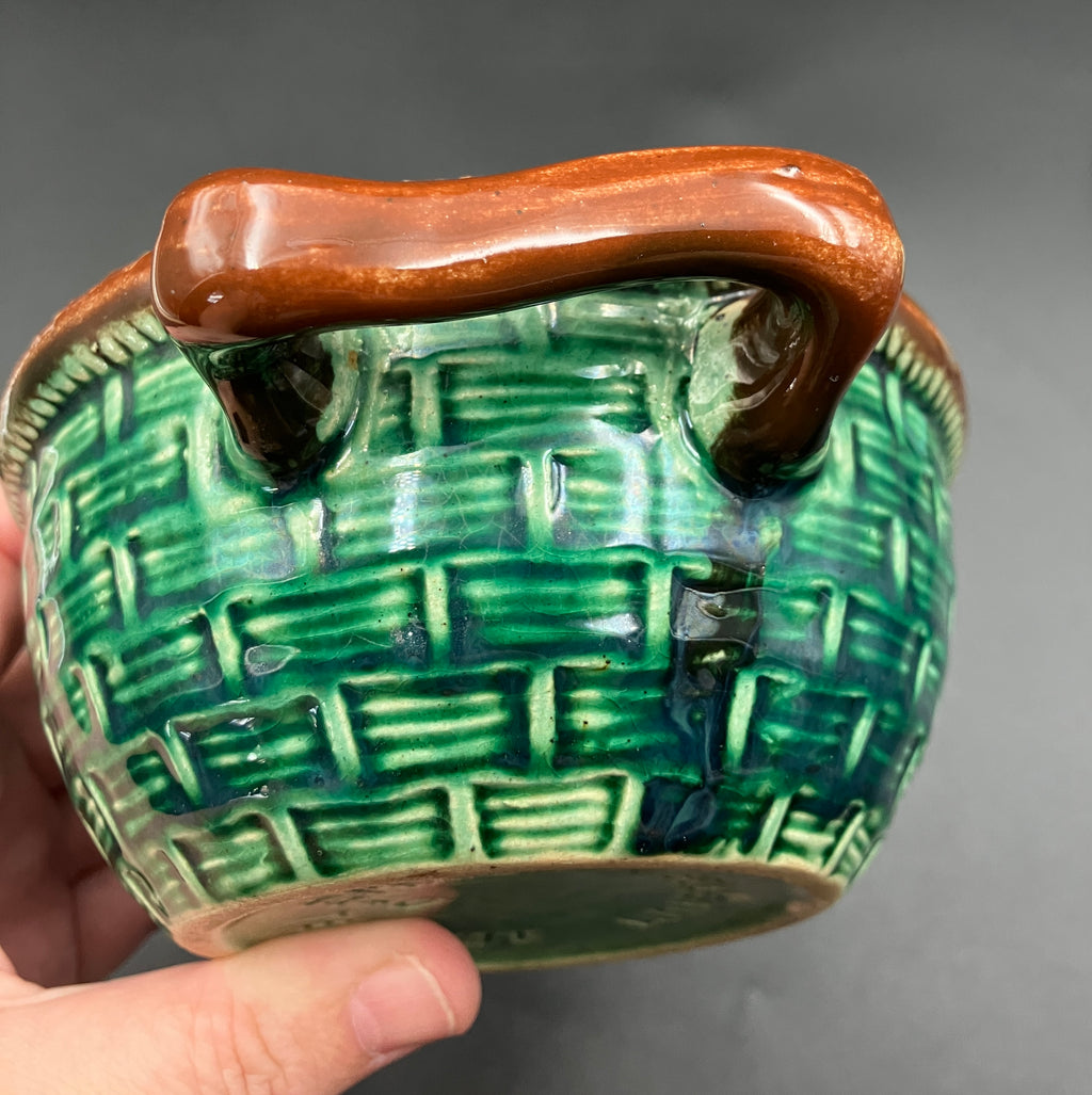 Vintage 1930s TELLURITE Casserole Dish With Mushroom Lid Pottery BELGIUM