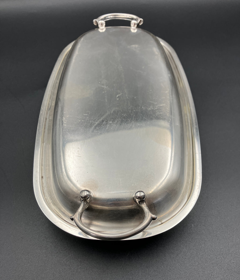 Vintage Silver Plated Meat Dish Crusader EPNS Serving Dish – Art Deco Style