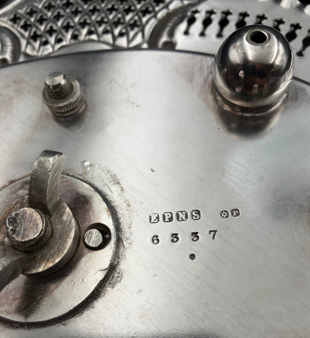 Vintage Silver Plated Egg Cup Set & Stand Service For Four