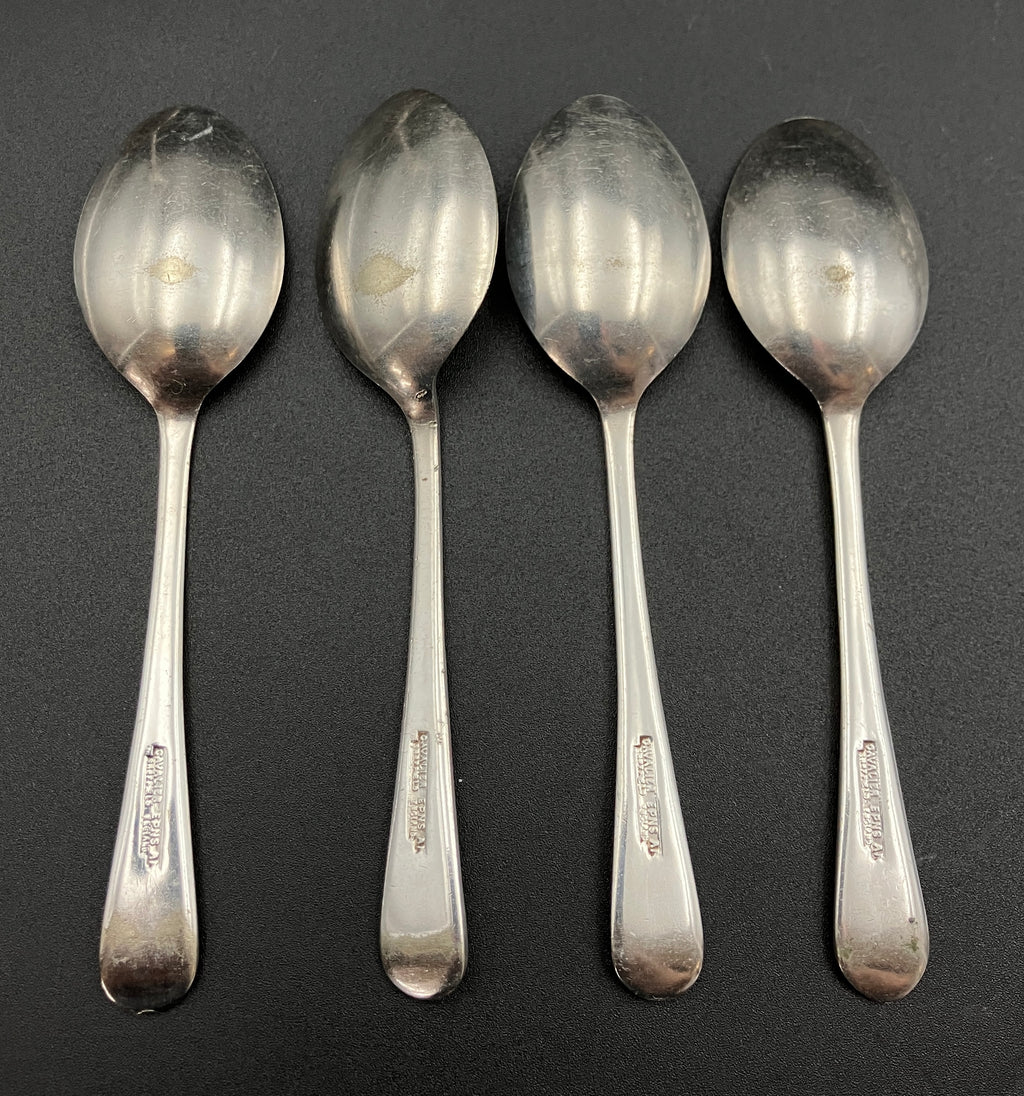 Vintage Silver Plated Egg Cup Set & Stand Service For Four