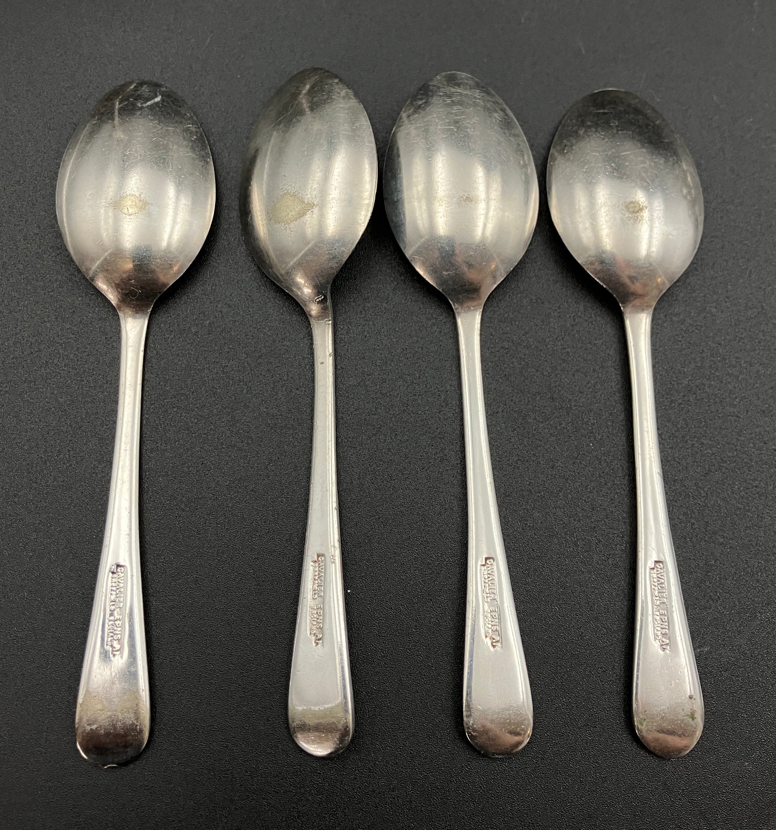 Vintage Silver Plated Egg Cup Set & Stand Service For Four