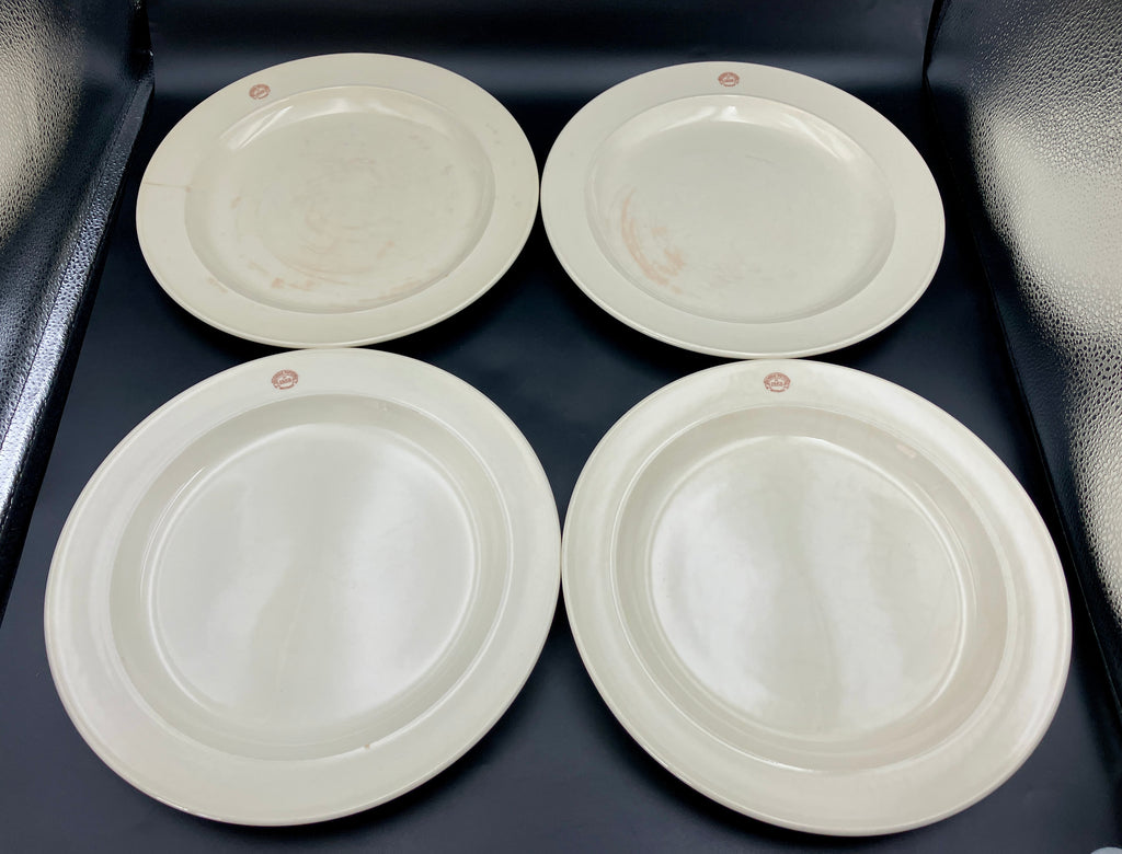 Vintage Bendigo Pottery Side Plate, Dinner Plates & Bowls Cream Set Of 11