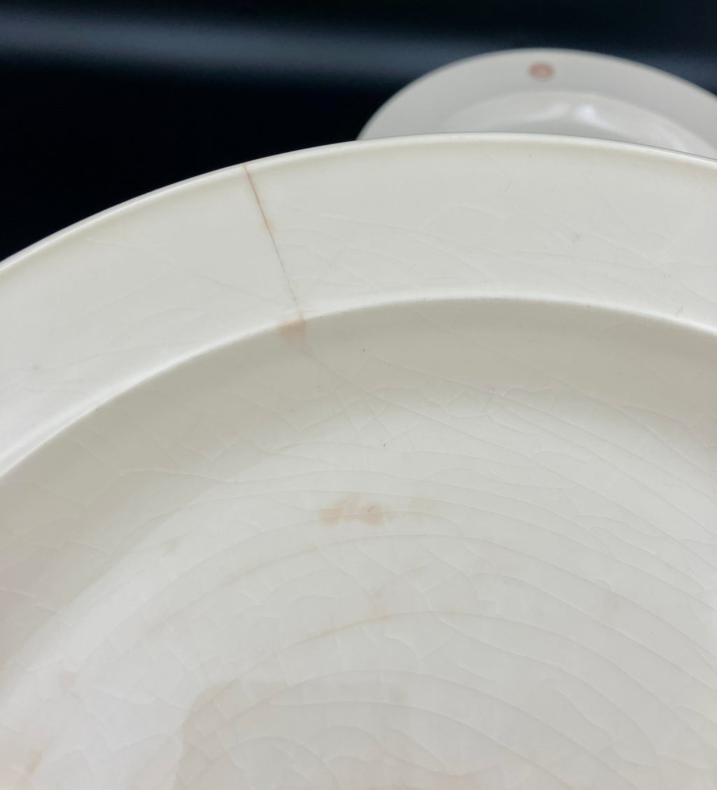 Vintage Bendigo Pottery Side Plate, Dinner Plates & Bowls Cream Set Of 11