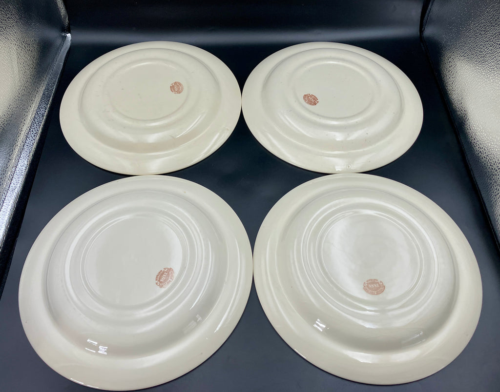 Vintage Bendigo Pottery Side Plate, Dinner Plates & Bowls Cream Set Of 11