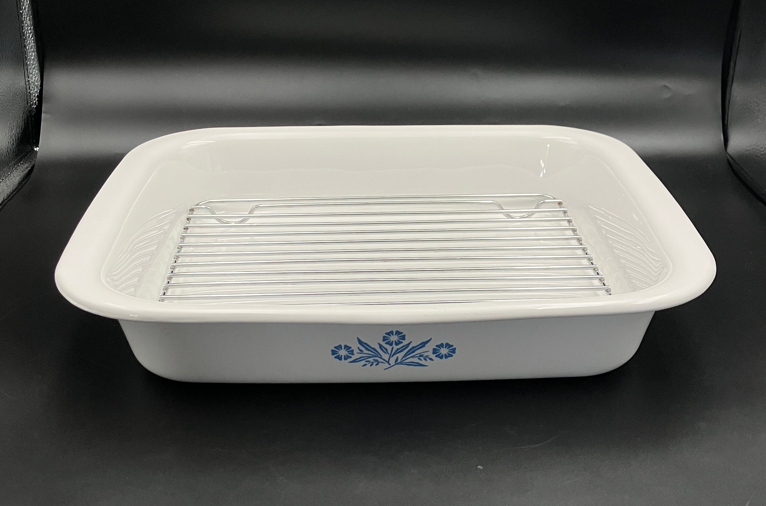 Corning Ware Roaster With Rack Cornflower Blue Vintage A21 32cm Australia