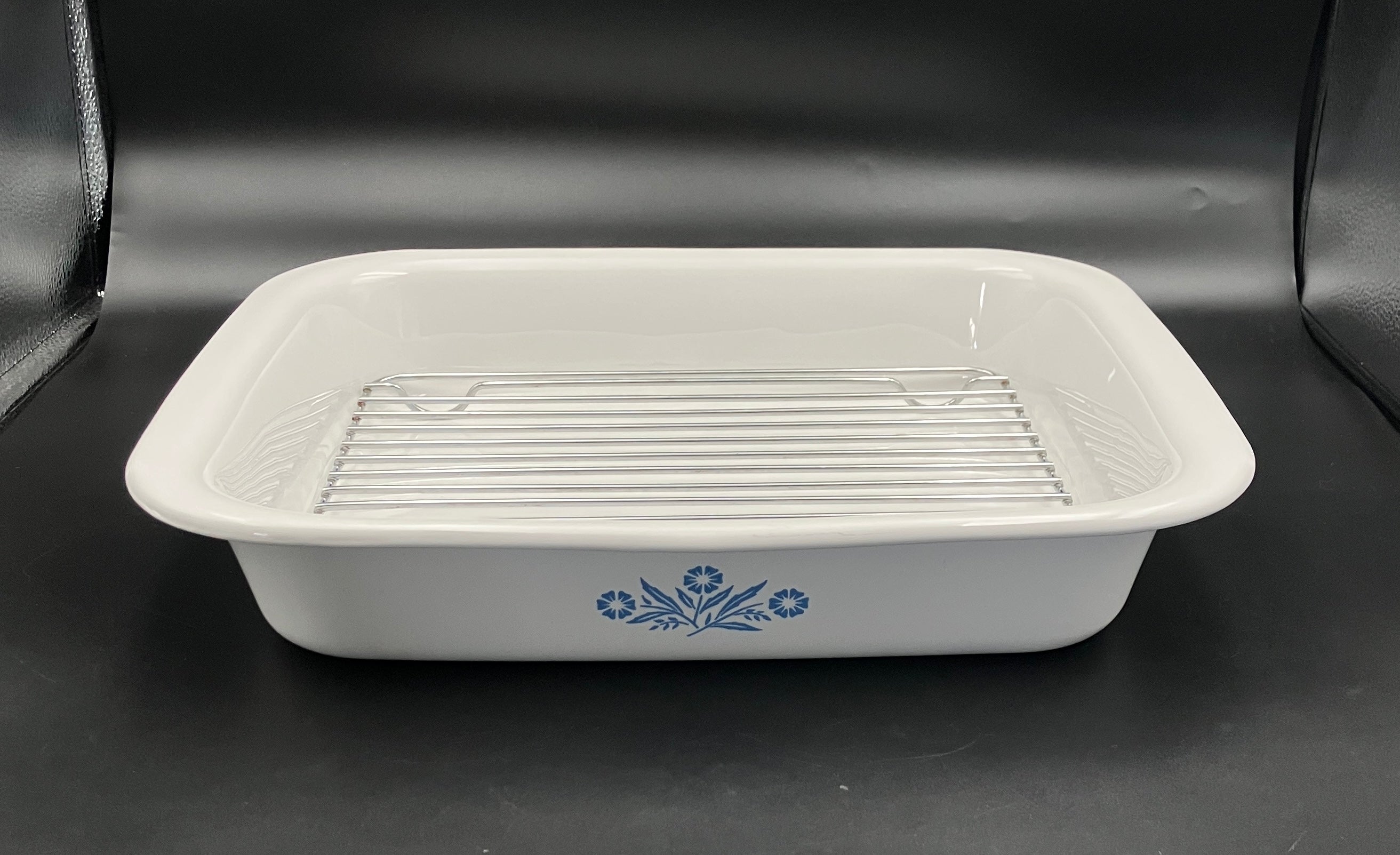 Corning Ware Roaster With Rack Cornflower Blue Vintage A21 32cm Australia