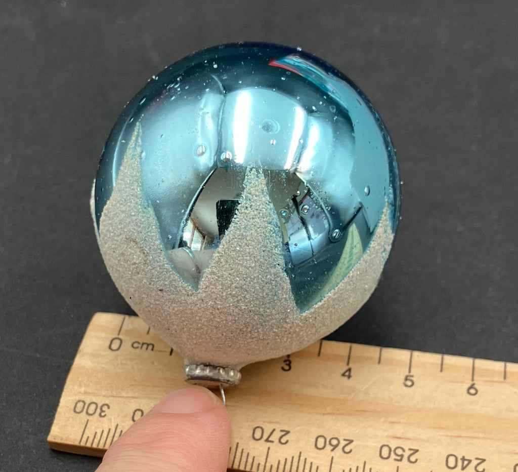 Vintage Glass Christmas Tree Bauble Ornaments In Box 8 - Doubl Glo