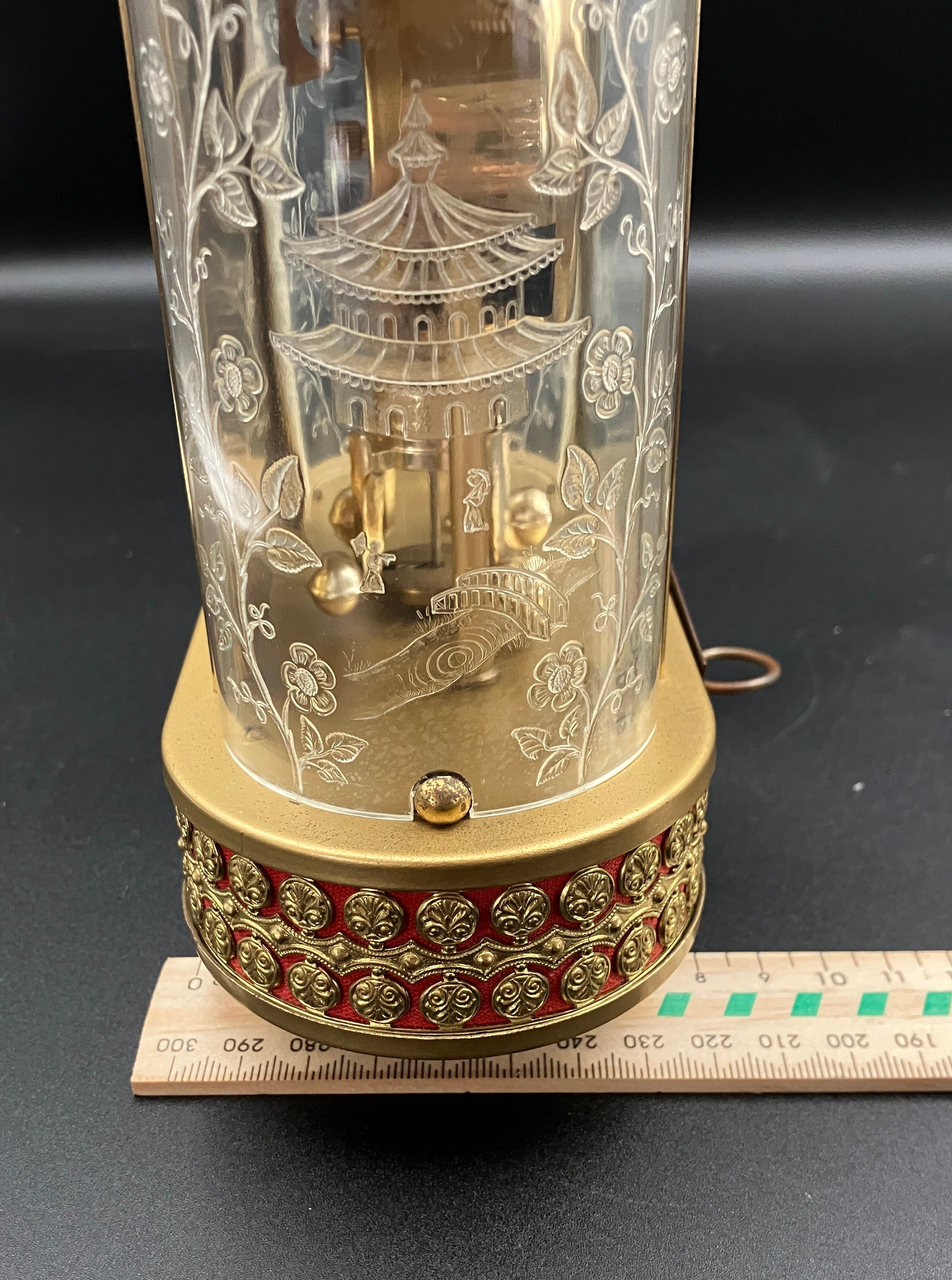 Vintage Anniversary Clock SCHMID 8 Day Clock 4 Jewel Pendulum West Germany