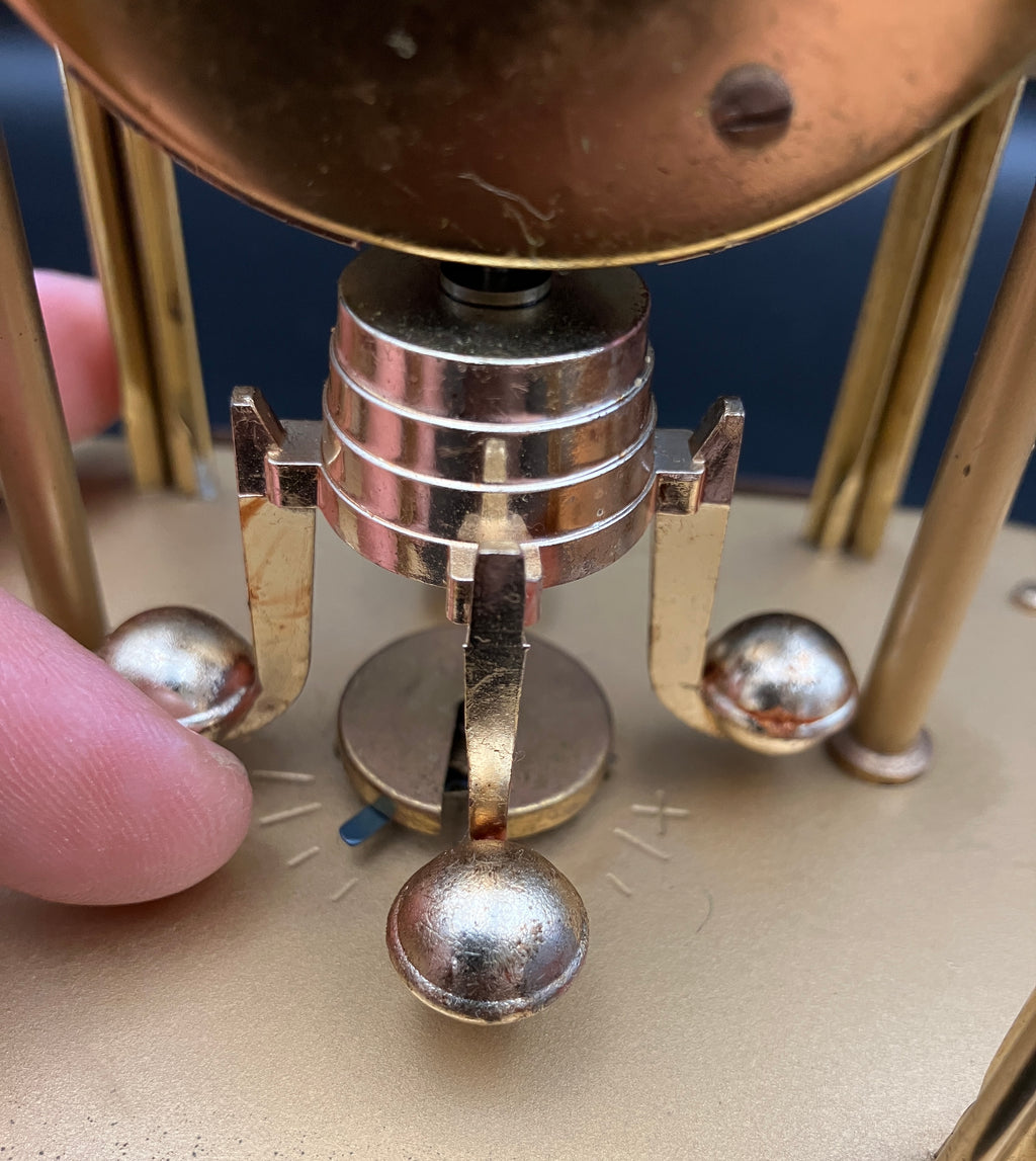 Vintage Anniversary Clock SCHMID 8 Day Clock 4 Jewel Pendulum West Germany