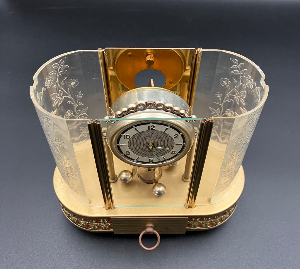 Vintage Anniversary Clock SCHMID 8 Day Clock 4 Jewel Pendulum West Germany