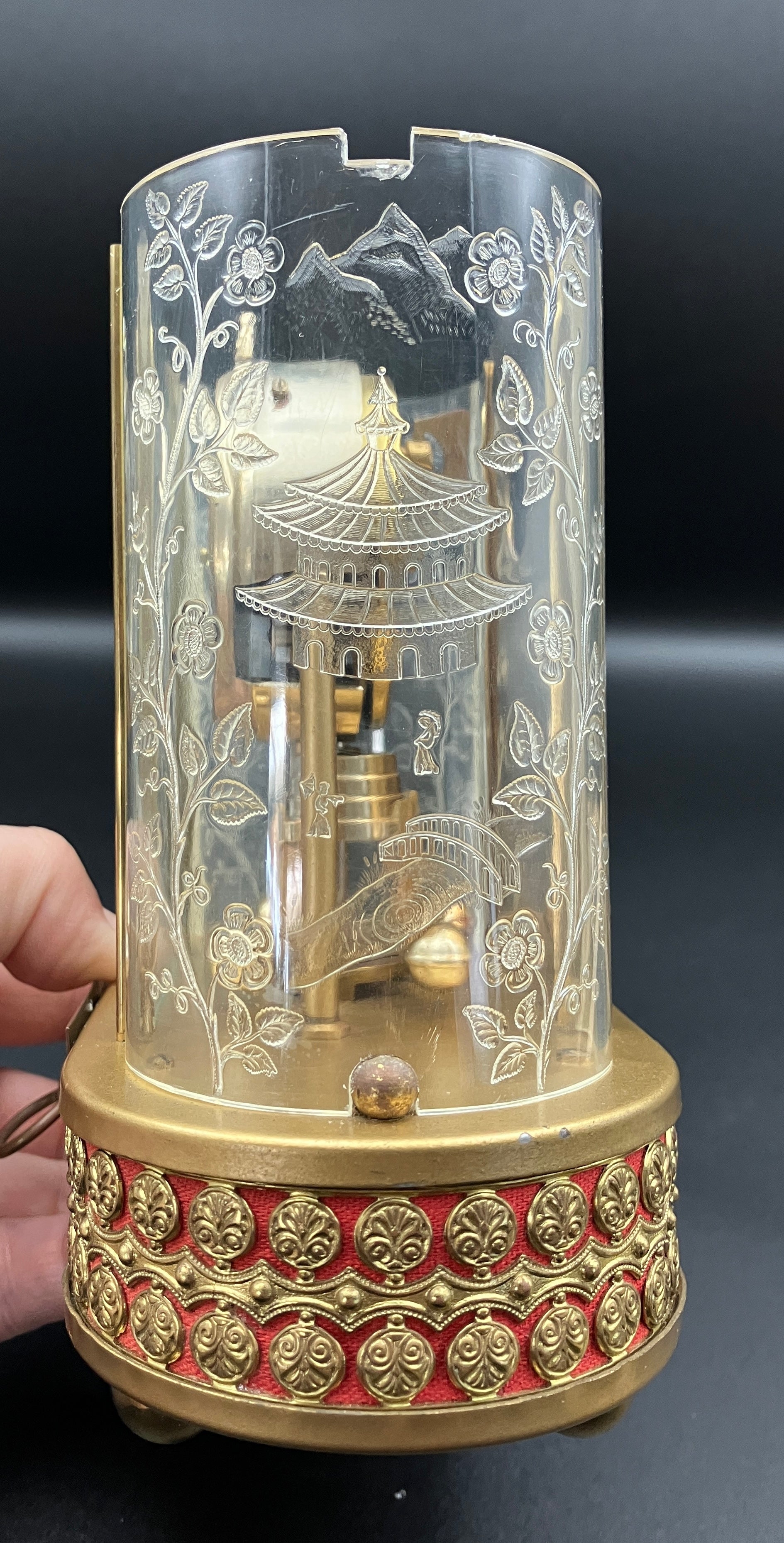 Vintage Anniversary Clock SCHMID 8 Day Clock 4 Jewel Pendulum West Germany