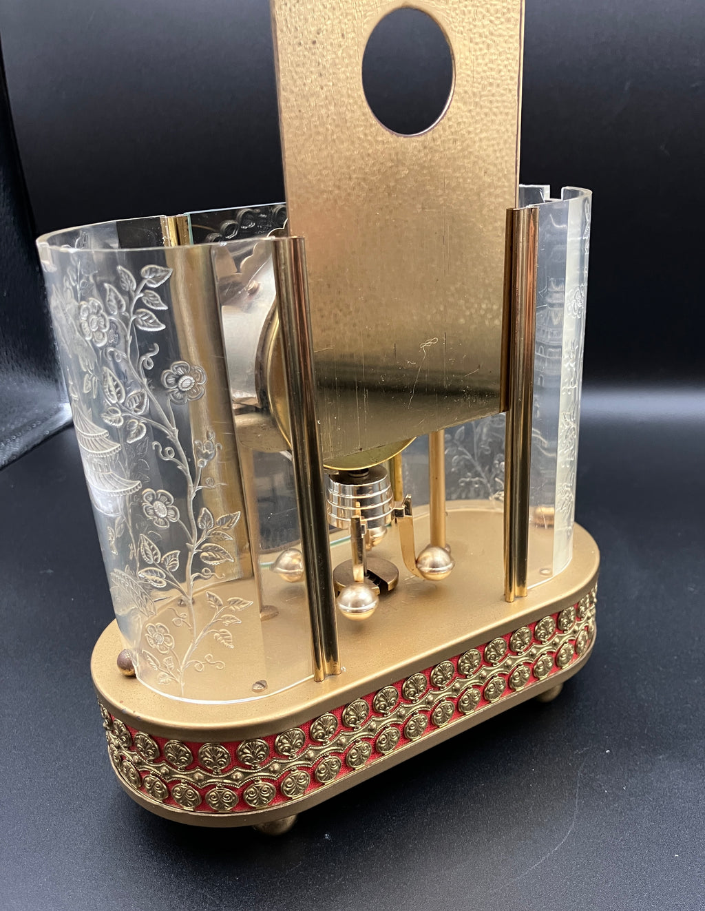 Vintage Anniversary Clock SCHMID 8 Day Clock 4 Jewel Pendulum West Germany