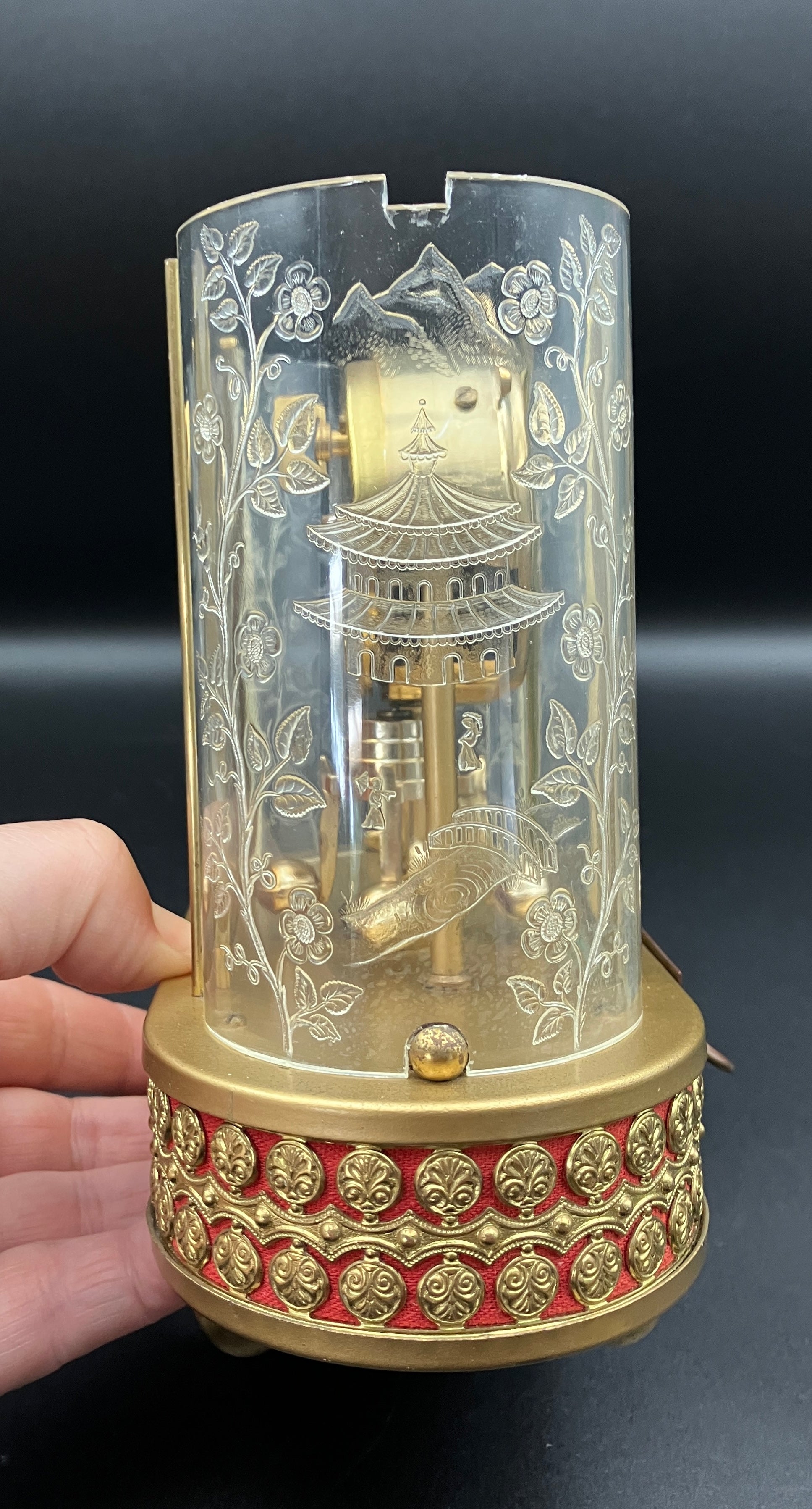 Vintage Anniversary Clock SCHMID 8 Day Clock 4 Jewel Pendulum West Germany