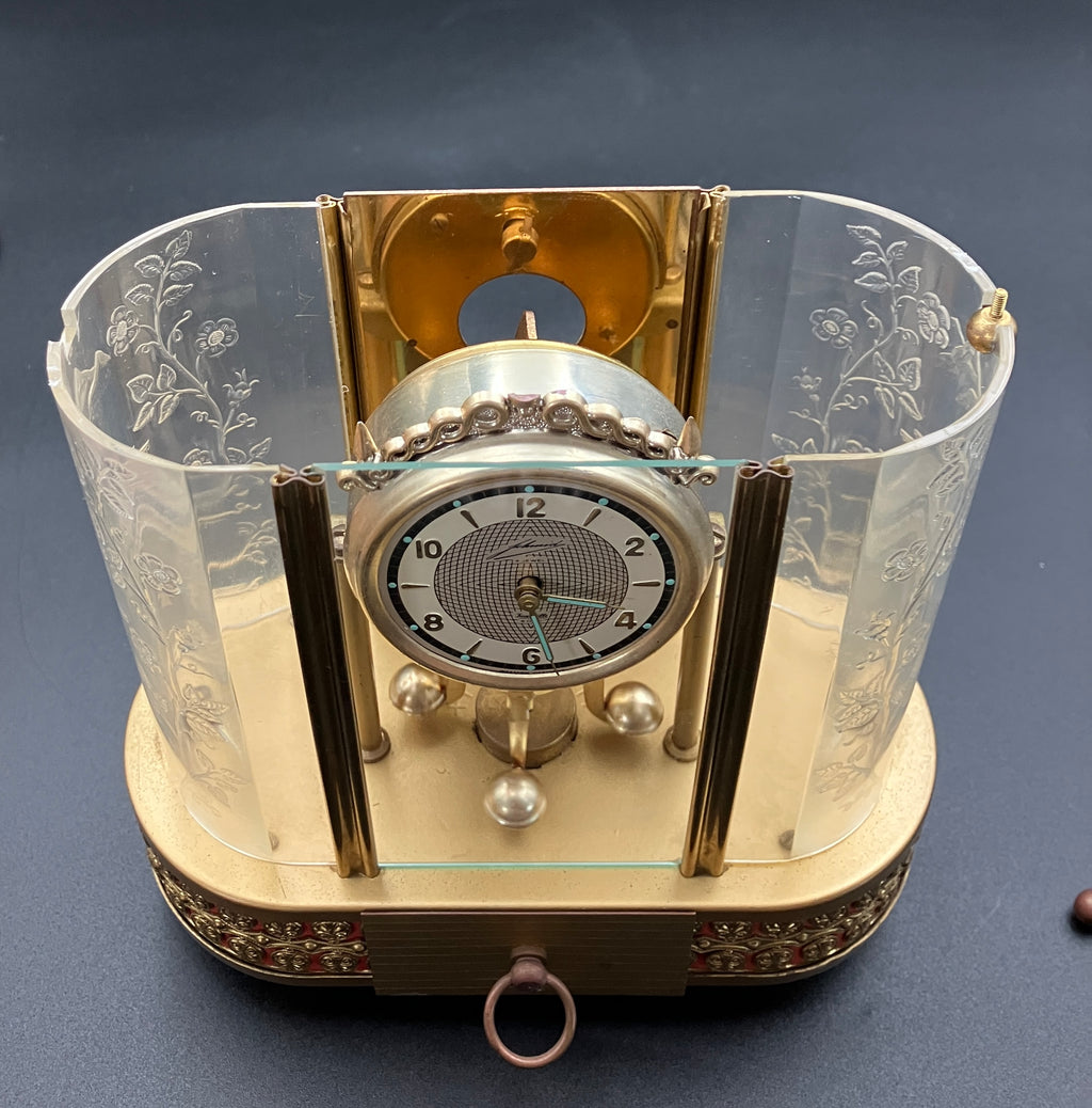 Vintage Anniversary Clock SCHMID 8 Day Clock 4 Jewel Pendulum West Germany