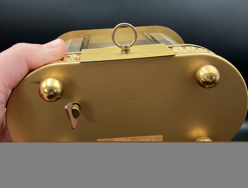 Vintage Anniversary Clock SCHMID 8 Day Clock 4 Jewel Pendulum West Germany