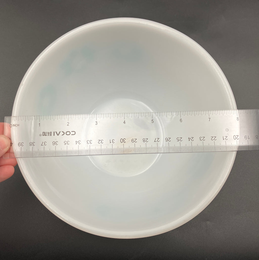 Vintage Pyrex Flannel Flower Nesting Bowl 8” Turquoise
