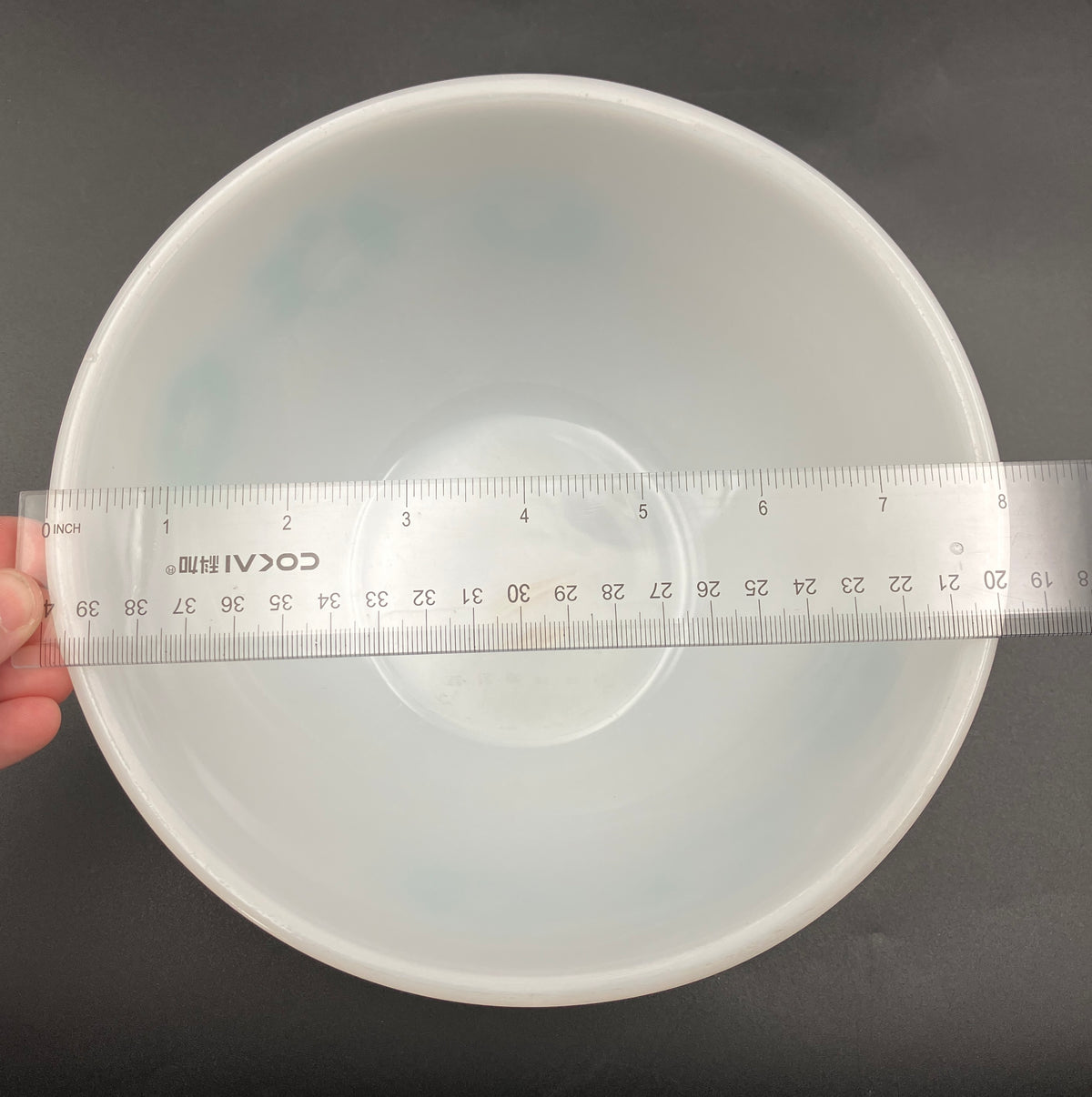 Vintage Pyrex Flannel Flower Nesting Bowl 8” Turquoise