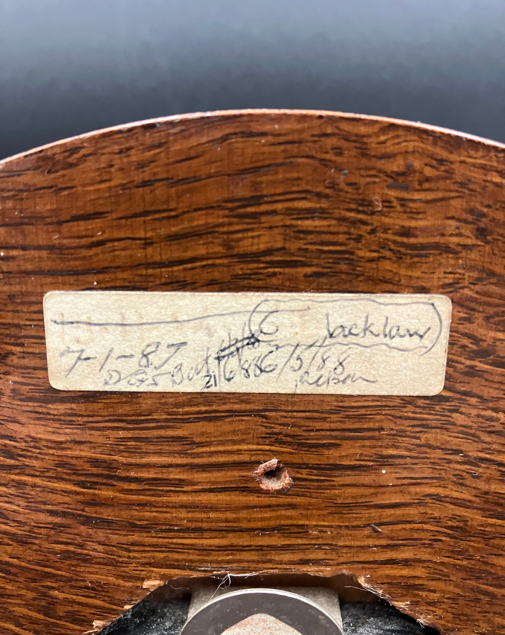 Vintage Metamec Mantel Clock Convex Glass Wooden Desk Mantle 29cm Refurbished